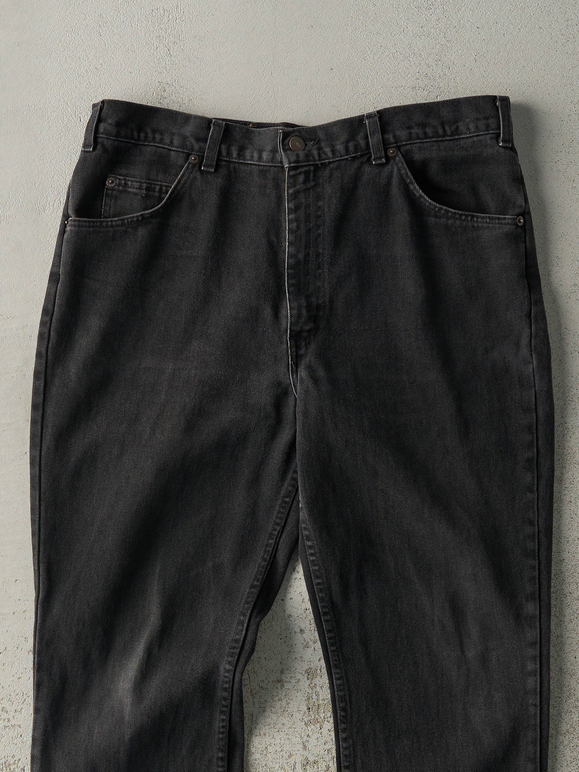 Vintage 80s Black Levi's Orange Tab Denim Pants (35.5x30.5)