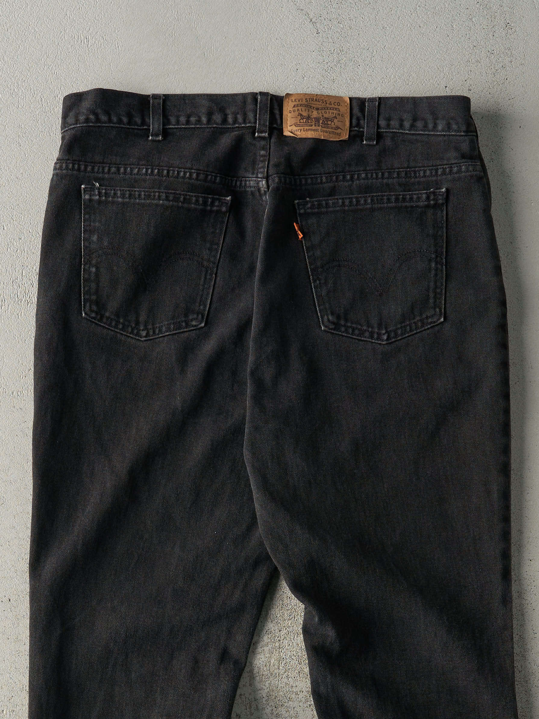 Vintage 80s Black Levi's Orange Tab Denim Pants (35.5x30.5)