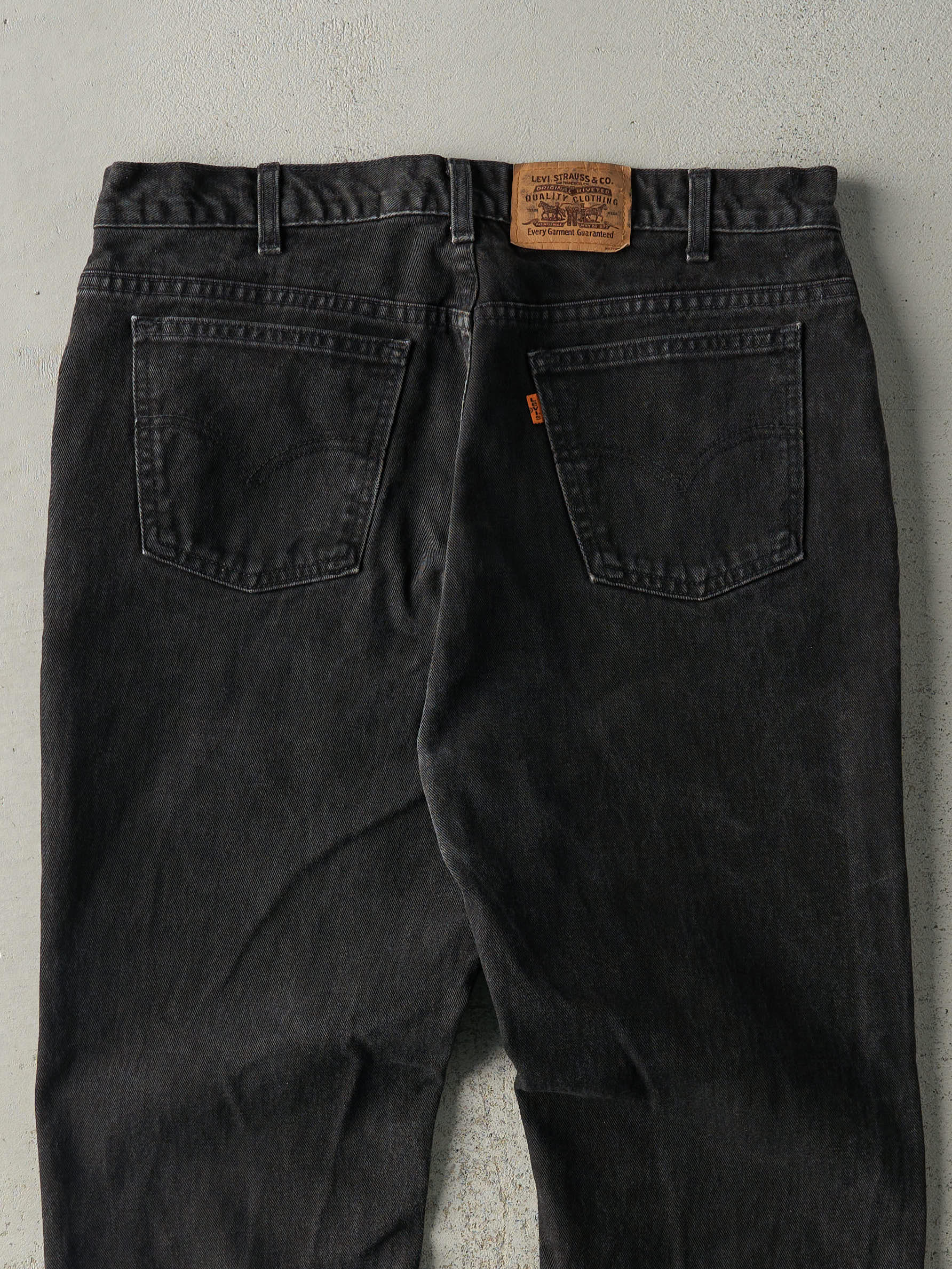 Vintage 90s Black Levi's Orange Tab Denim Pants (35.5x27)