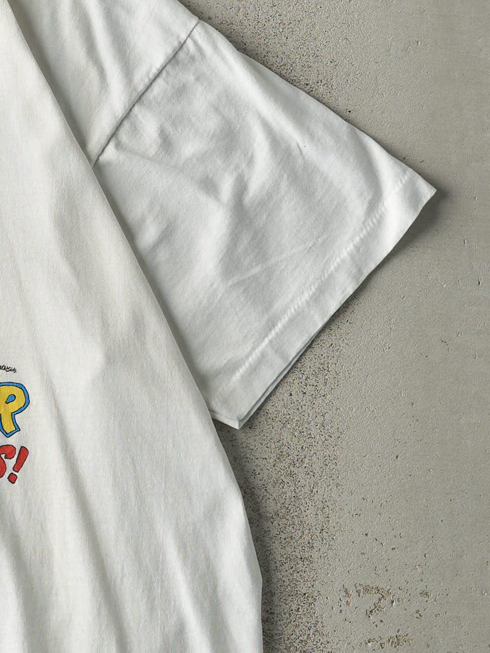 Vintage 89' White "Screw A Farmer" Single Stitch Tee (L)