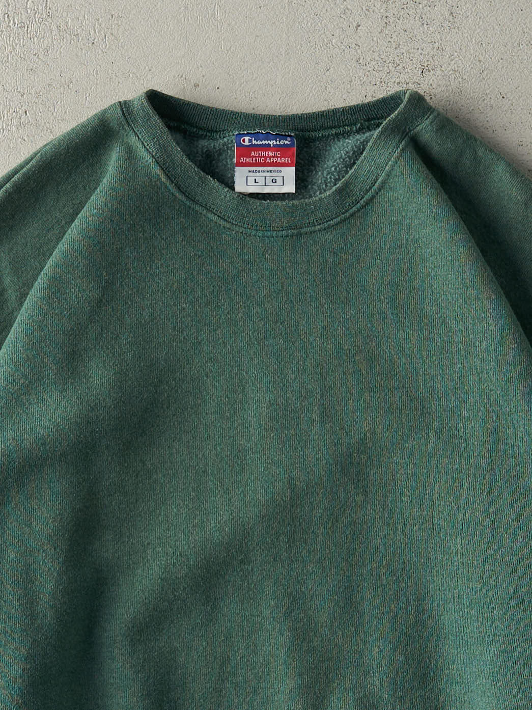 Vintage 90s Green Blank Champion Crewneck (L)