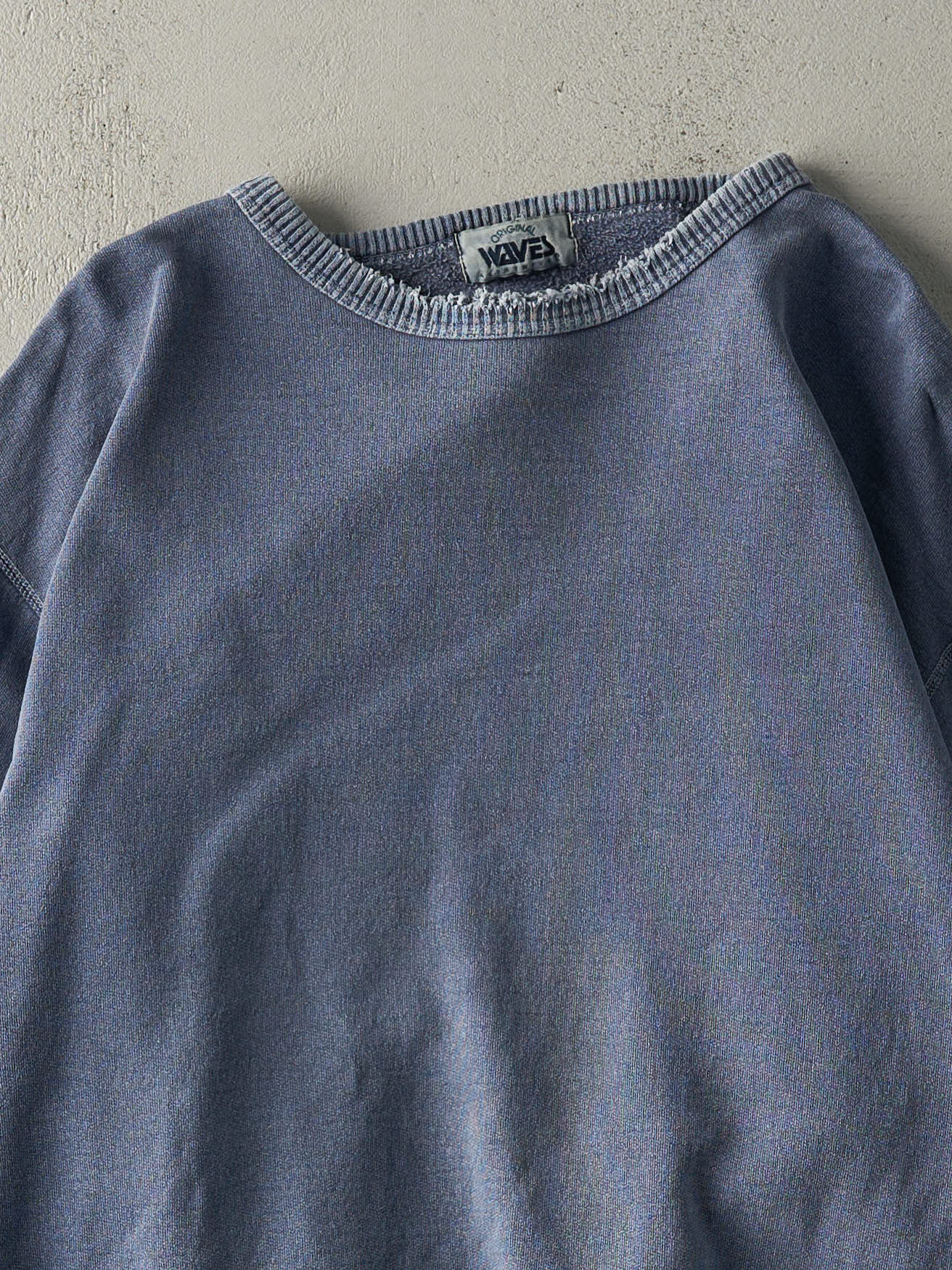 Vintage 90s Washed Blue Blank Crewneck (XL)