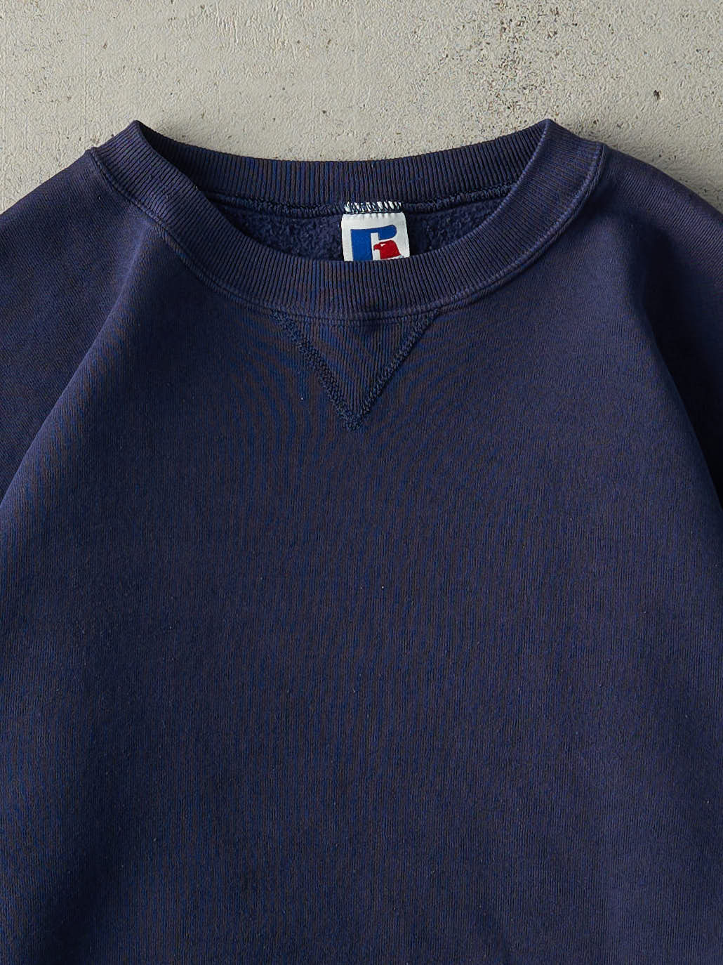 Vintage 90s Navy Blue Russell Athletics Crewneck (L)