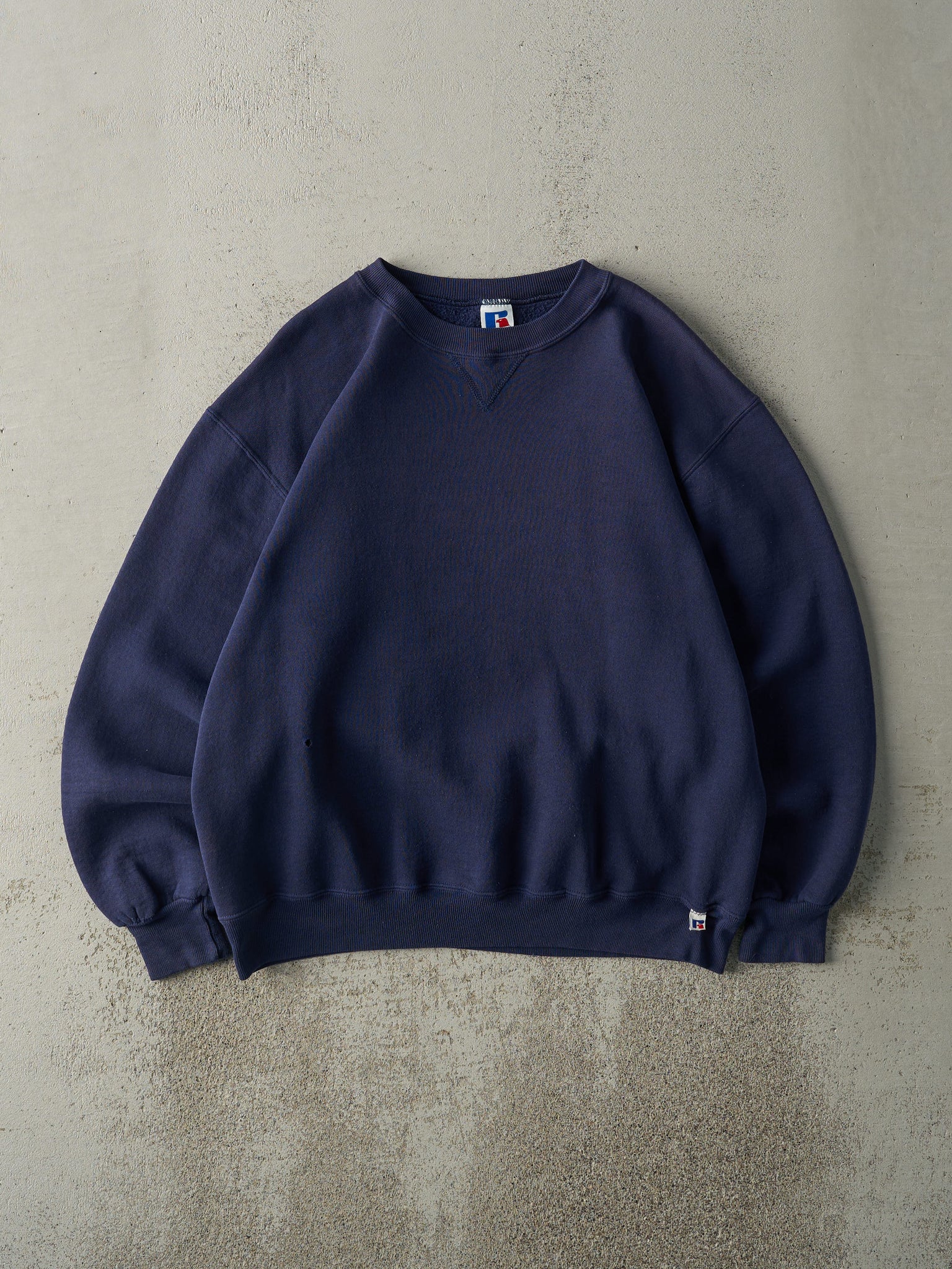 Vintage 90s Navy Blue Russell Athletics Crewneck (L)