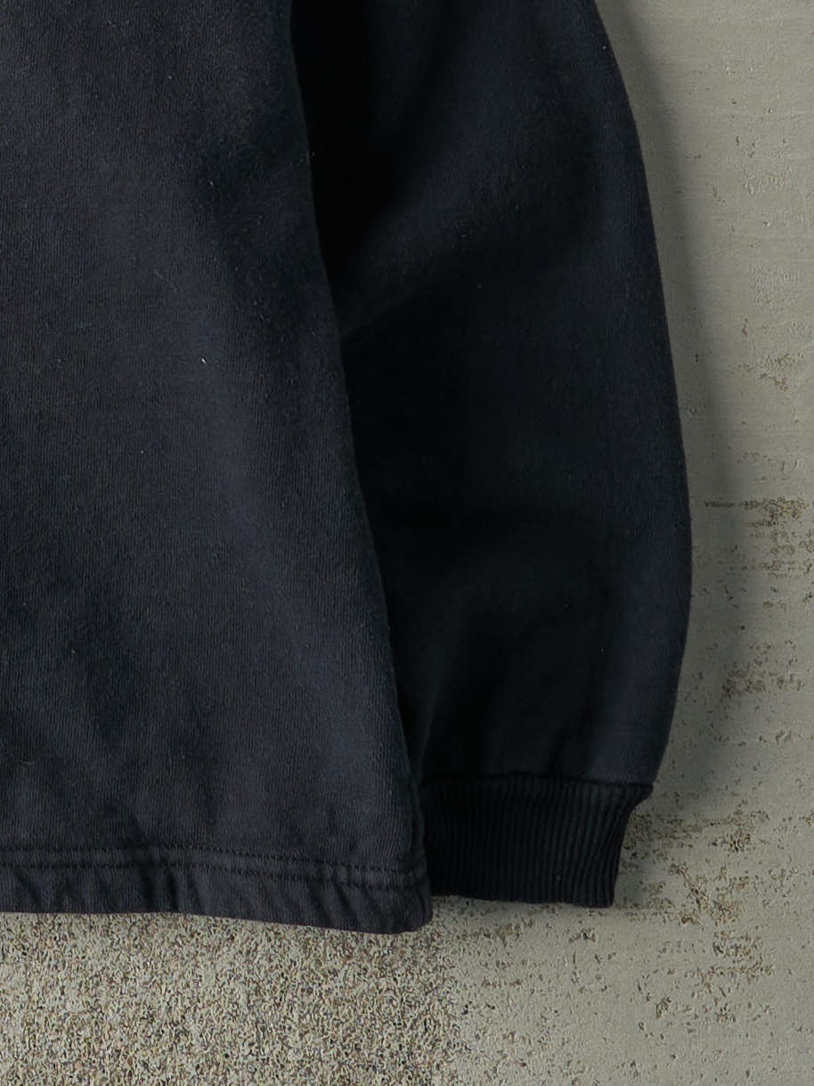 Vintage 90s Black Embroidered Nike Bootleg Crewneck (M/L)