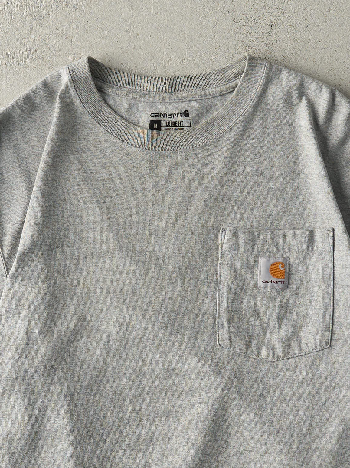 Vintage Y2K Grey Carhartt Pocket Tee (M)