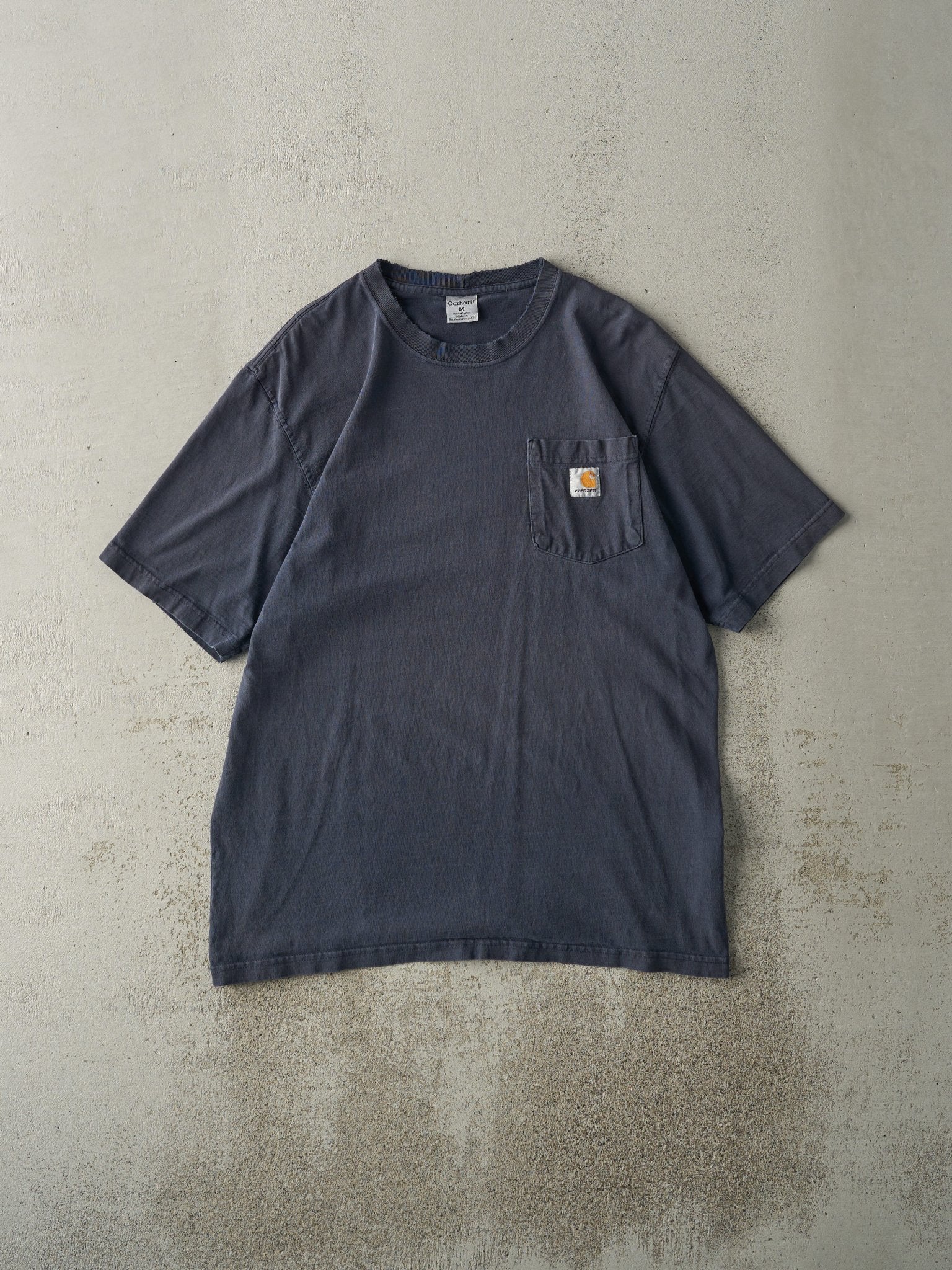Vintage 90s Navy Blue Carhartt Pocket Tee (M/L)