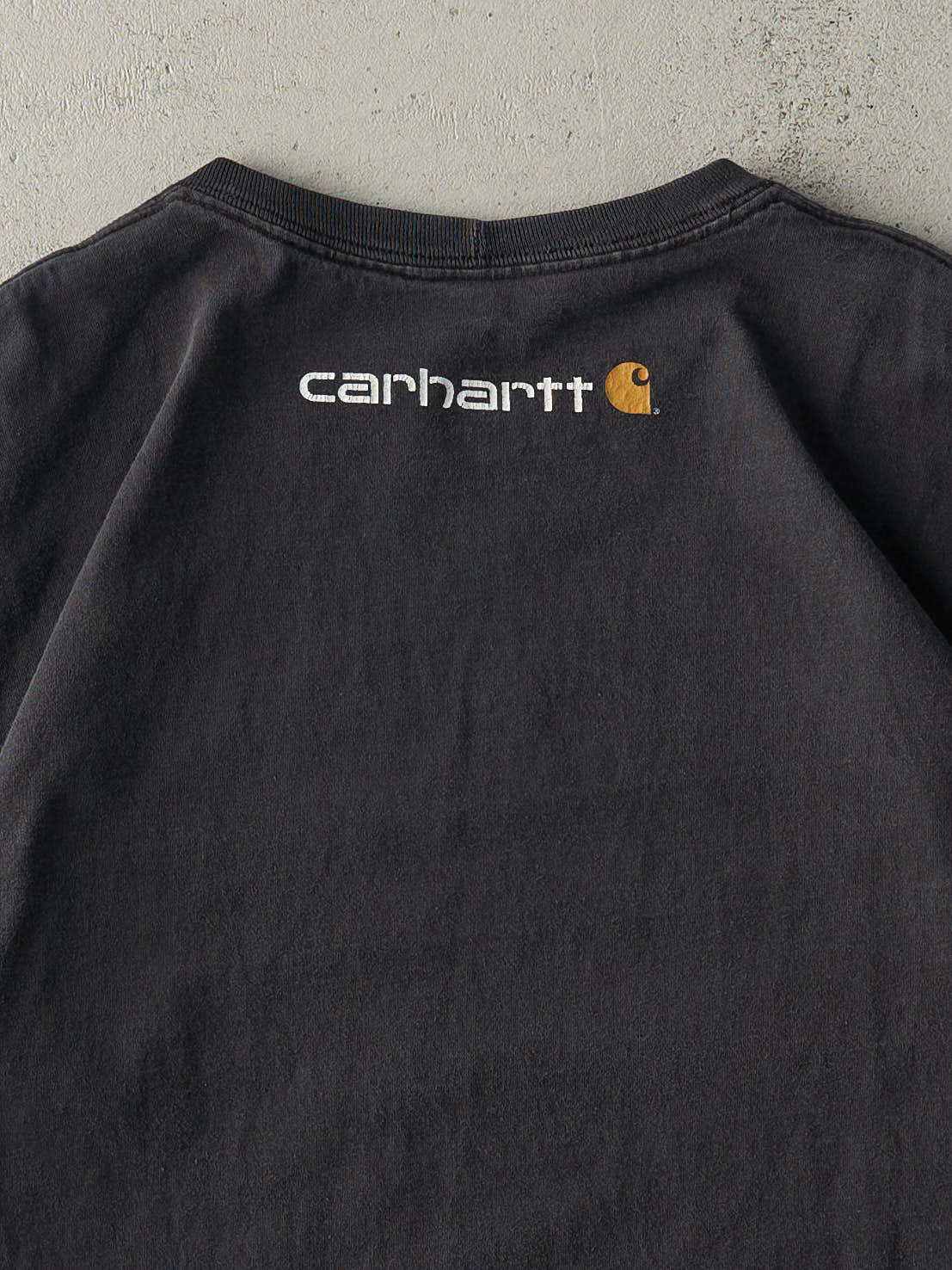 Vintage Y2K Black Carhartt Logo Tee (L)