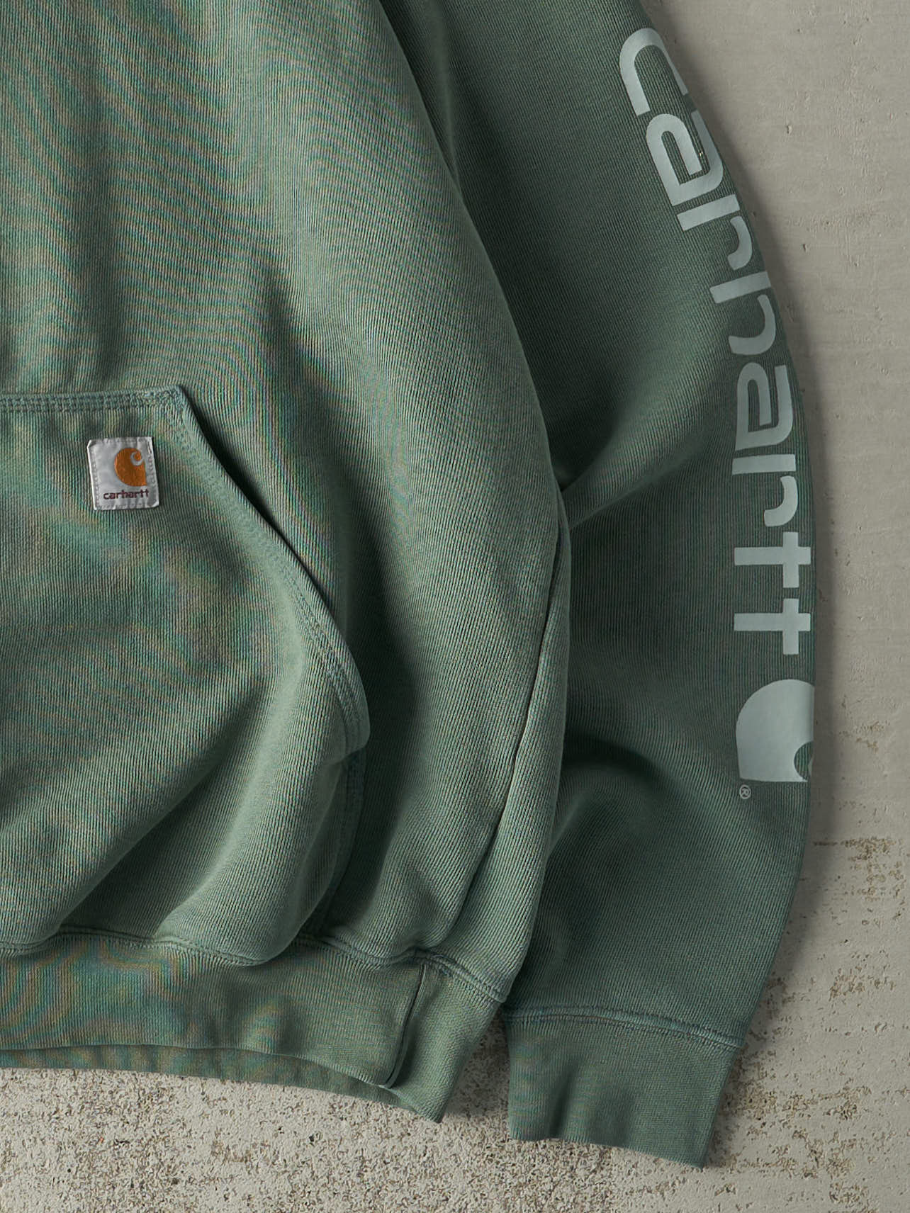 Vintage Y2K Sea Foam Green Carhartt Hoodie (M/L)