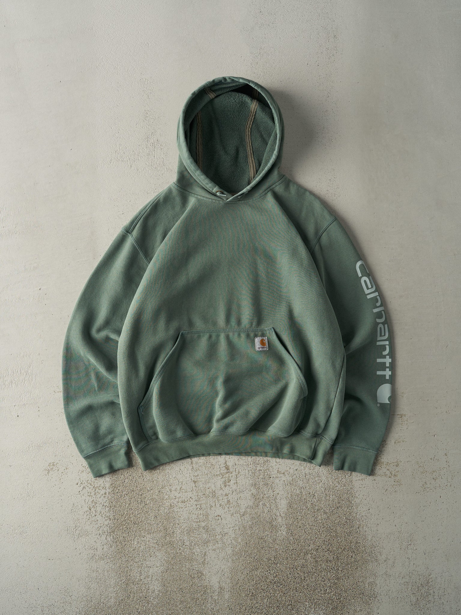 Vintage Y2K Sea Foam Green Carhartt Hoodie (M/L)