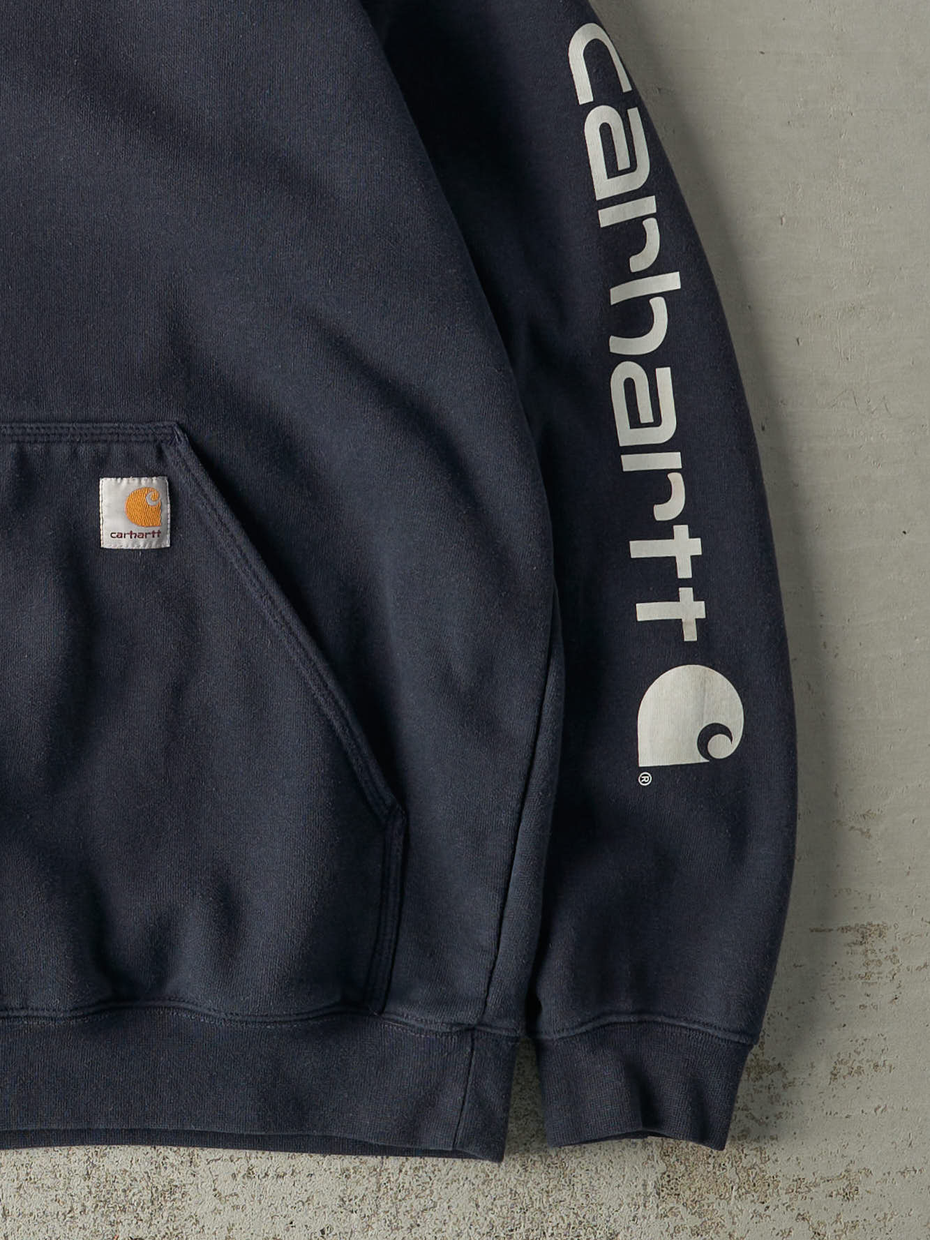 Vintage Y2K Navy Blue Carhartt Hoodie (M/L)