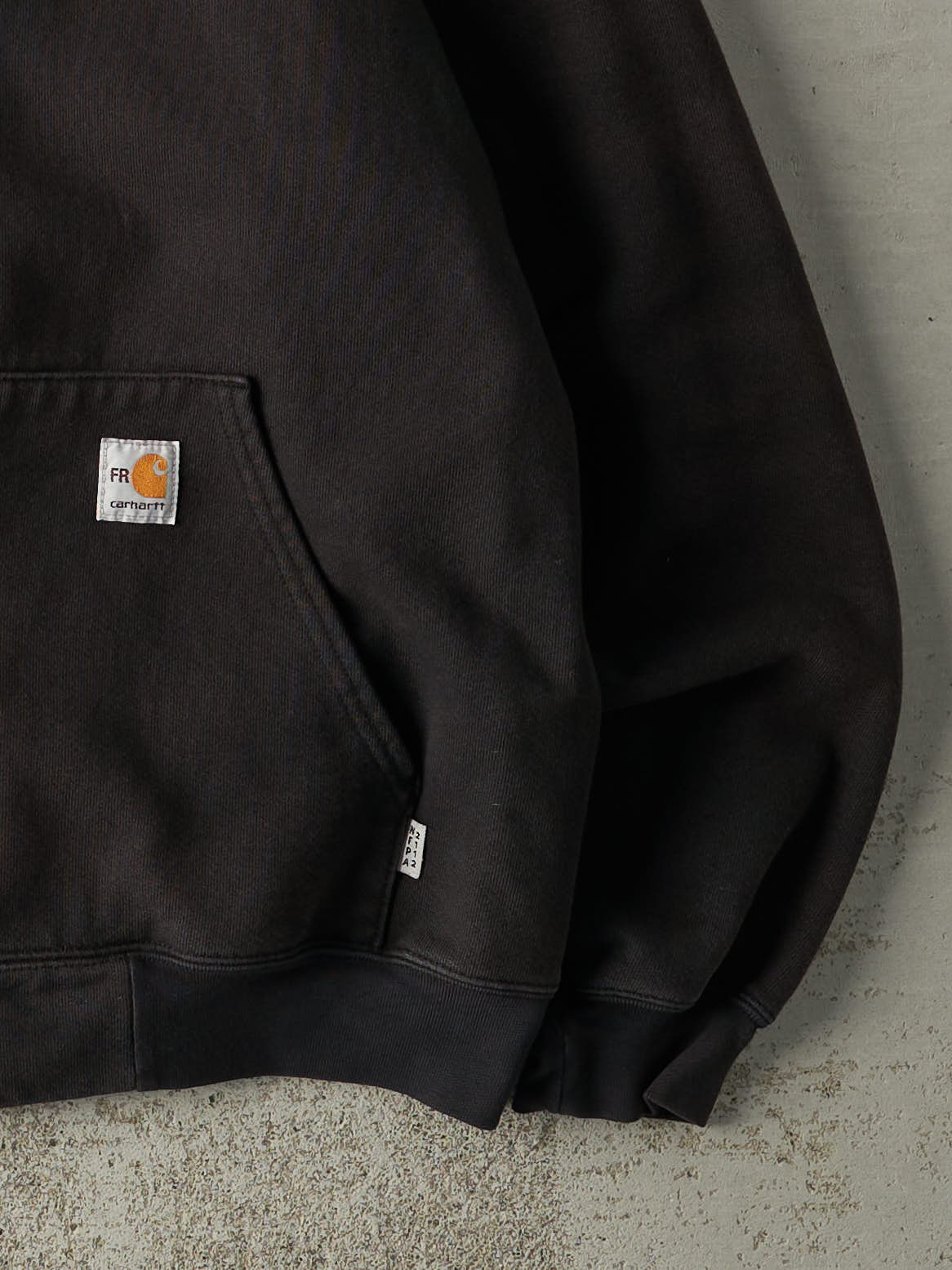 Vintage Y2K Black Carhartt Fire Resistant Zip Up Sweatshirt (L/XL)