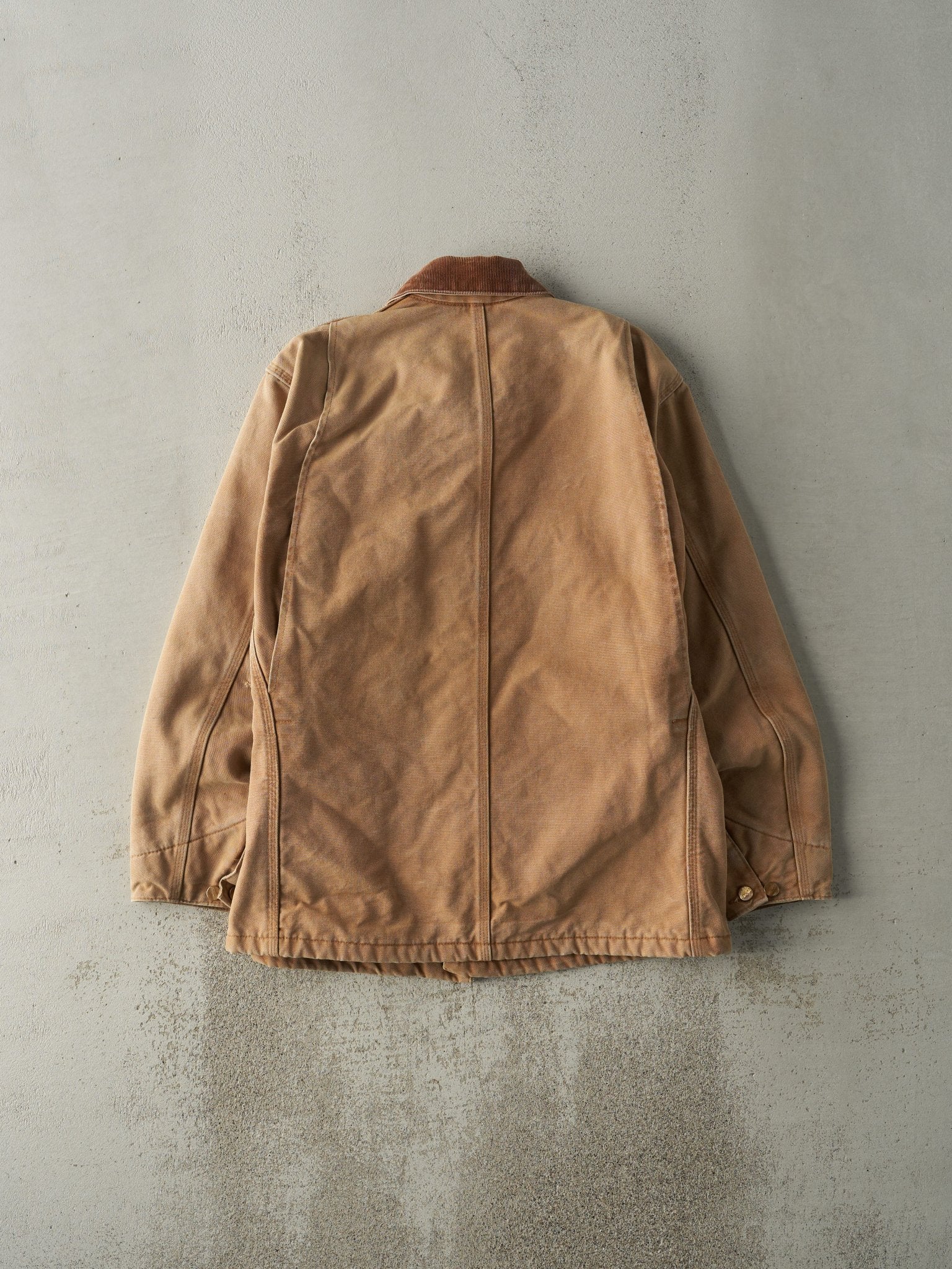 Vintage 90s Camel Carhartt Blanket Lined Chore Jacket (M)