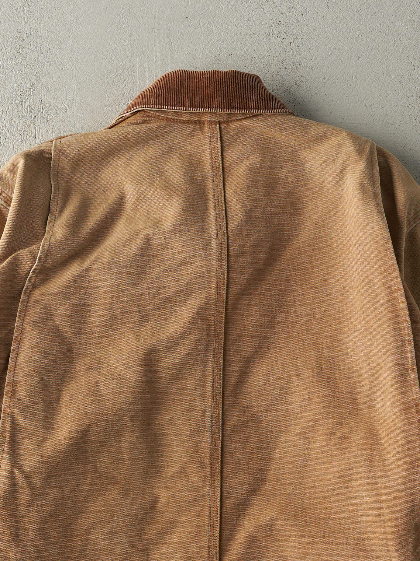 Vintage 90s Camel Carhartt Blanket Lined Chore Jacket (M)