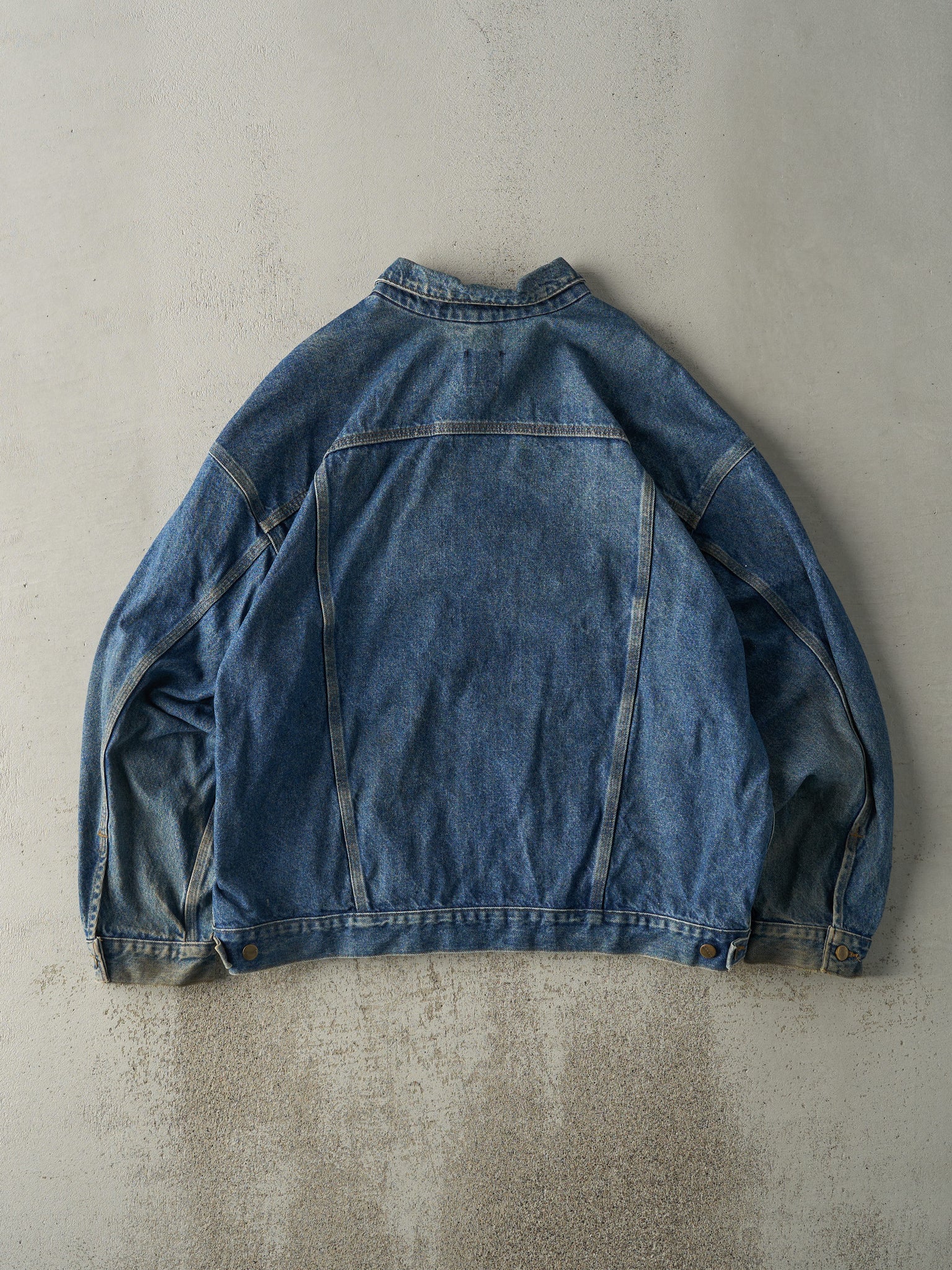 Vintage 90s Mid Wash Carhartt Trucker Denim Jacket (XXL)