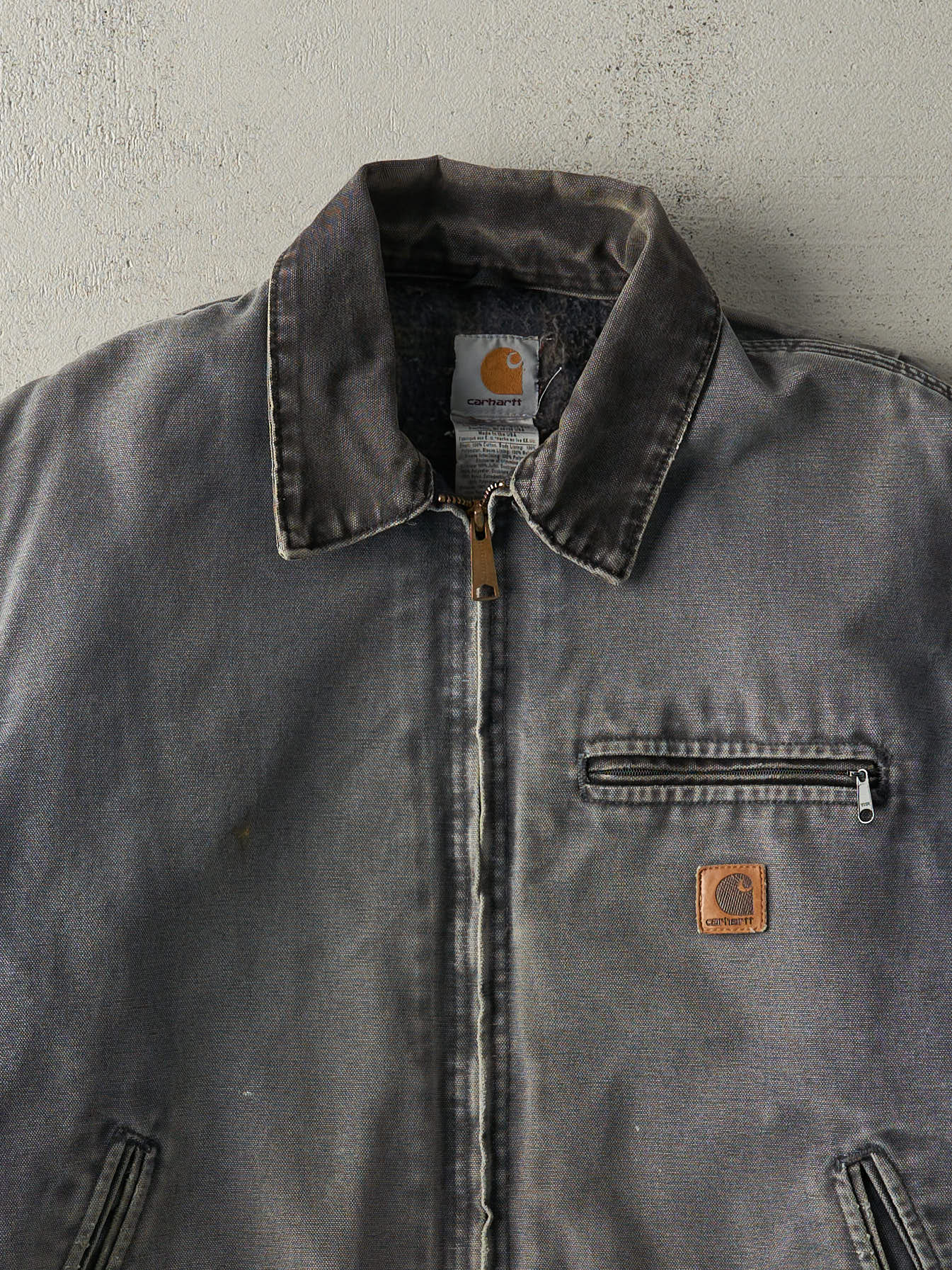 Vintage Y2K Grey Carhartt Detroit Jacket (M/L)