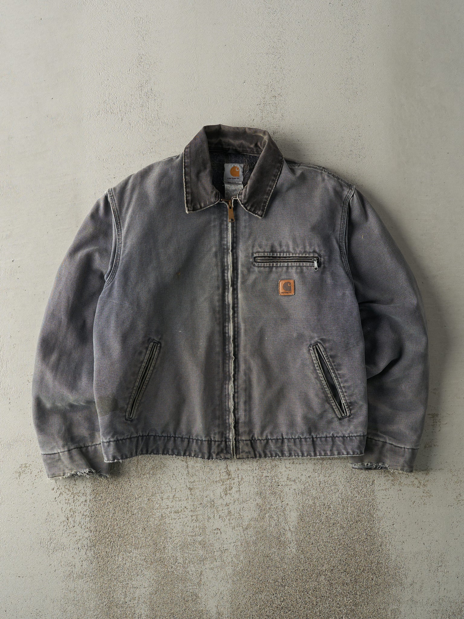 Vintage Y2K Grey Carhartt Detroit Jacket (M/L)