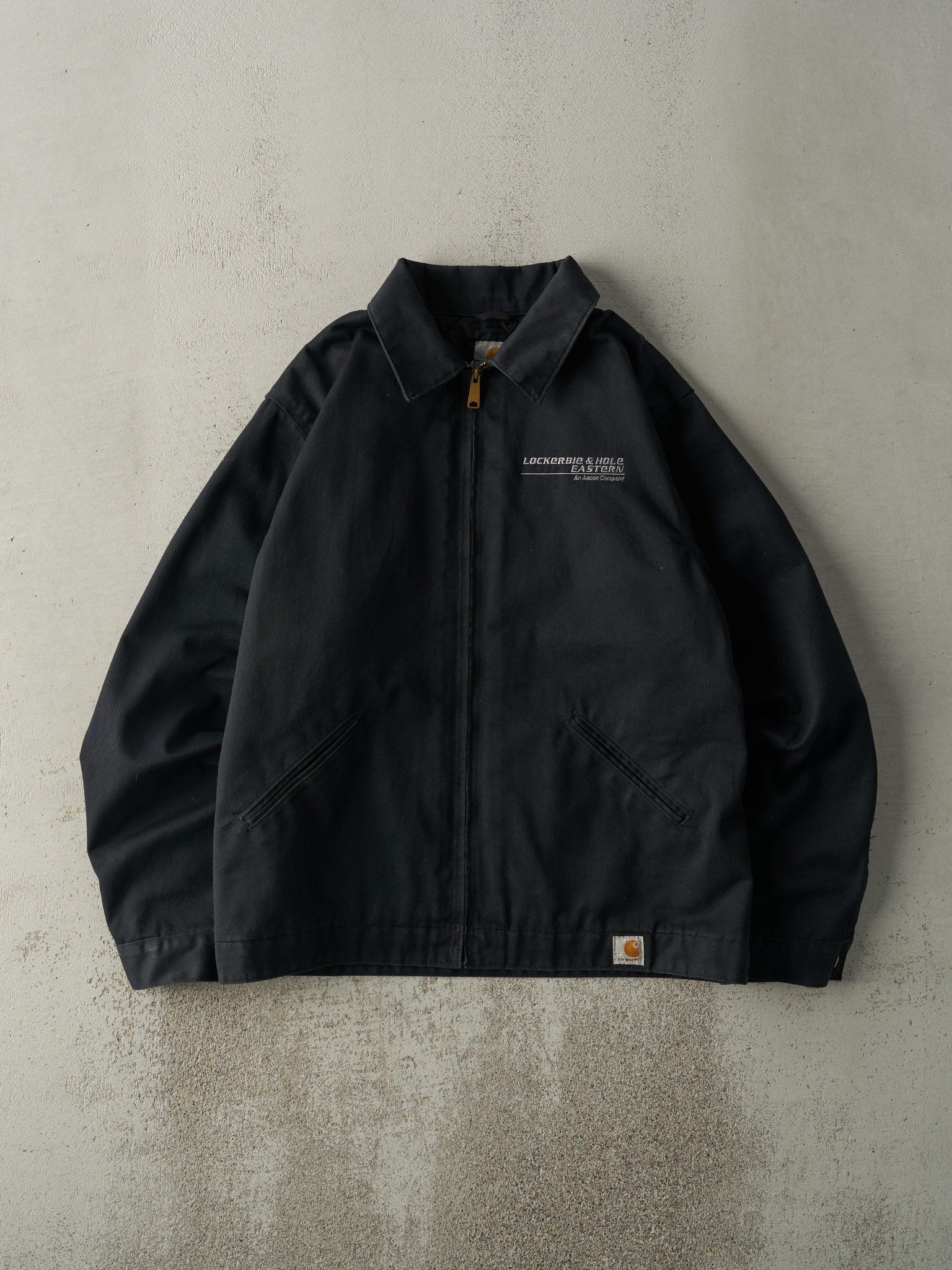 Vintage Y2K Black Carhartt Quilt Lined Work Jacket (L/XL)