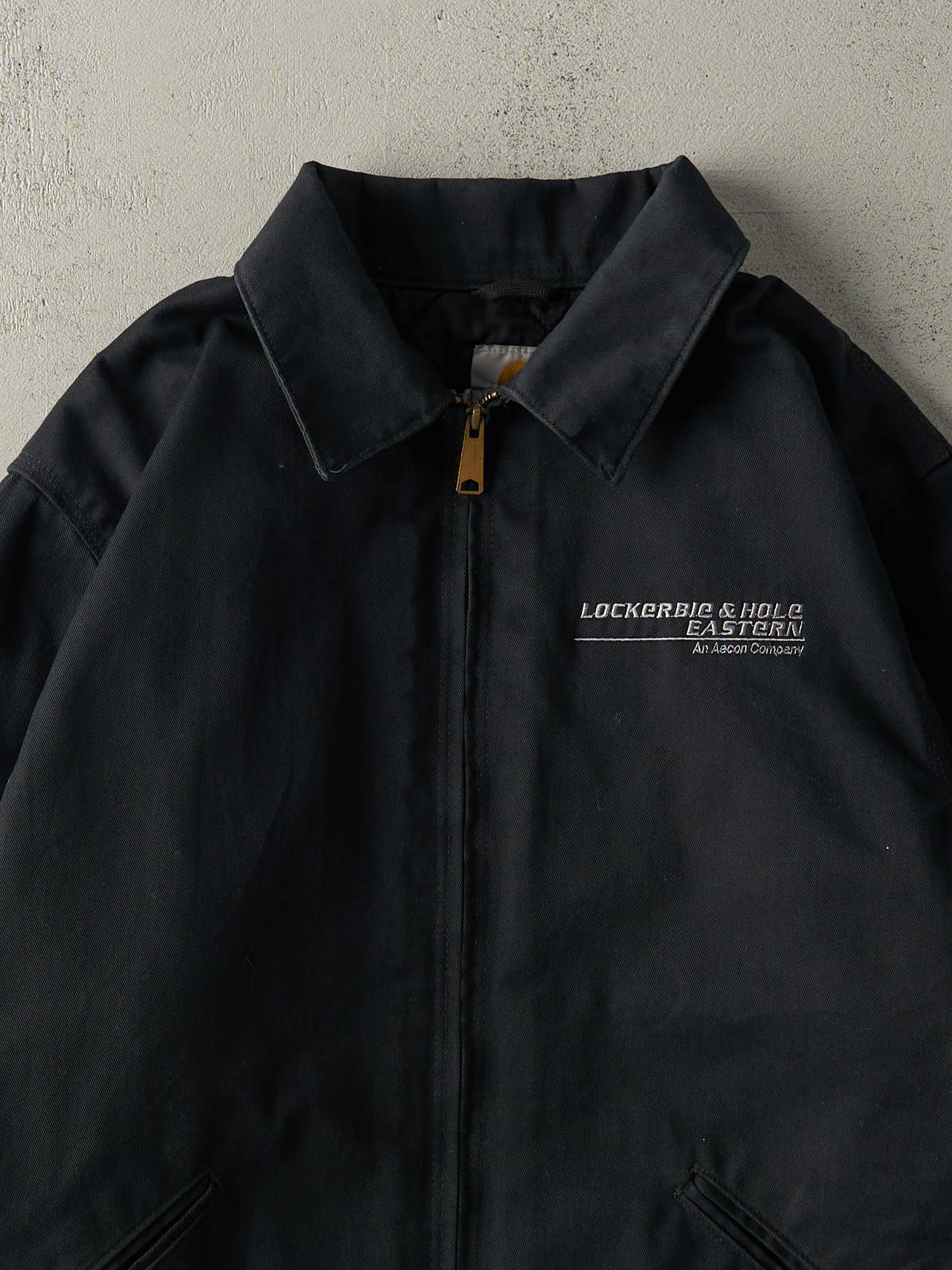 Vintage Y2K Black Carhartt Quilt Lined Work Jacket (L/XL)