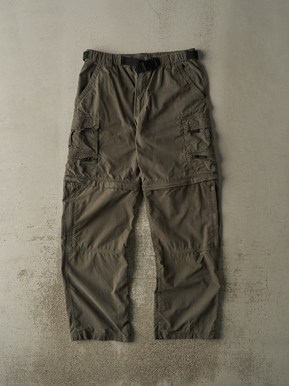 Vintage 90s Green BC Clothing Zip Off Cargo Pants (35x33)
