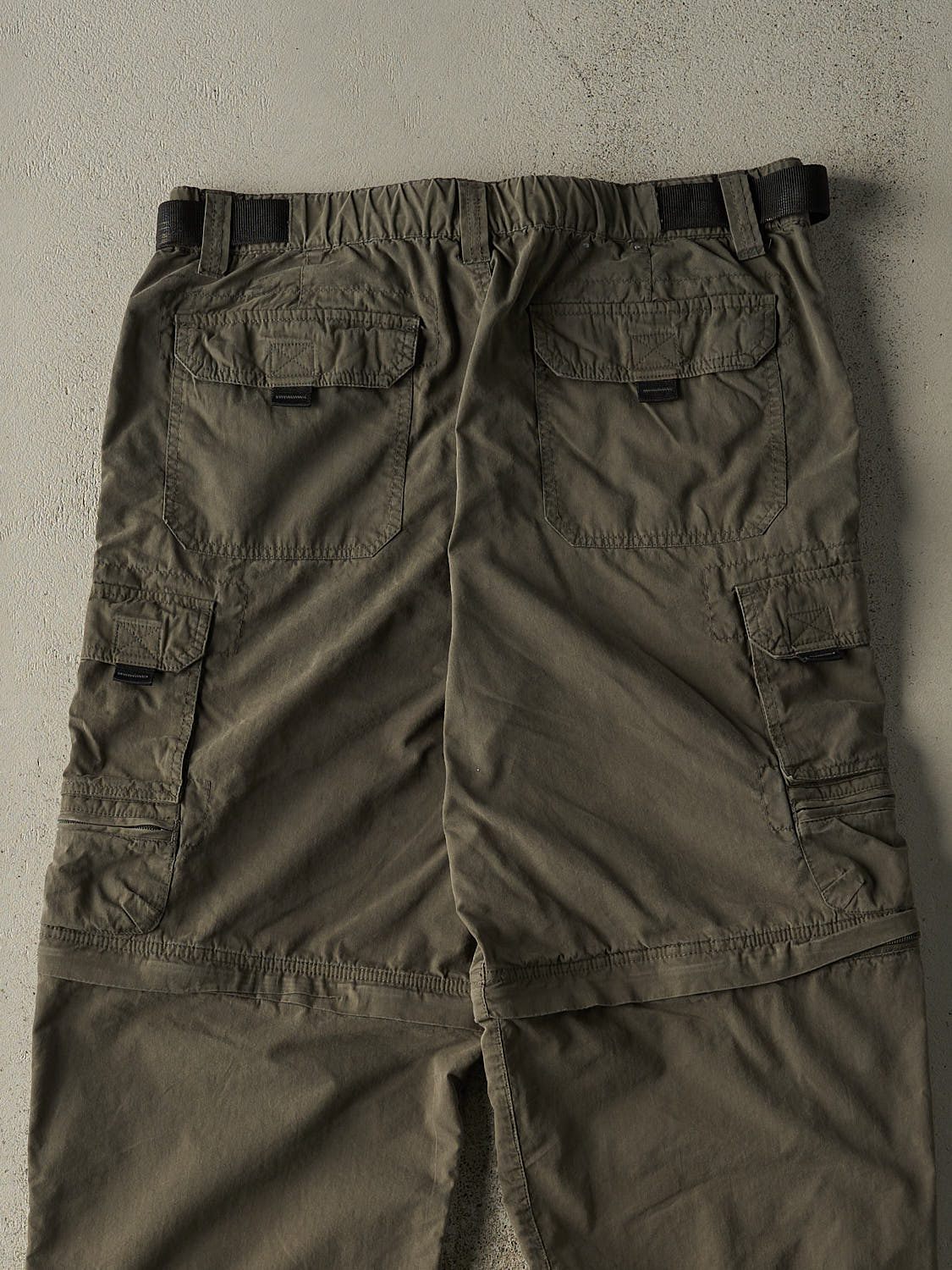 Vintage 90s Green BC Clothing Zip Off Cargo Pants (35x33)