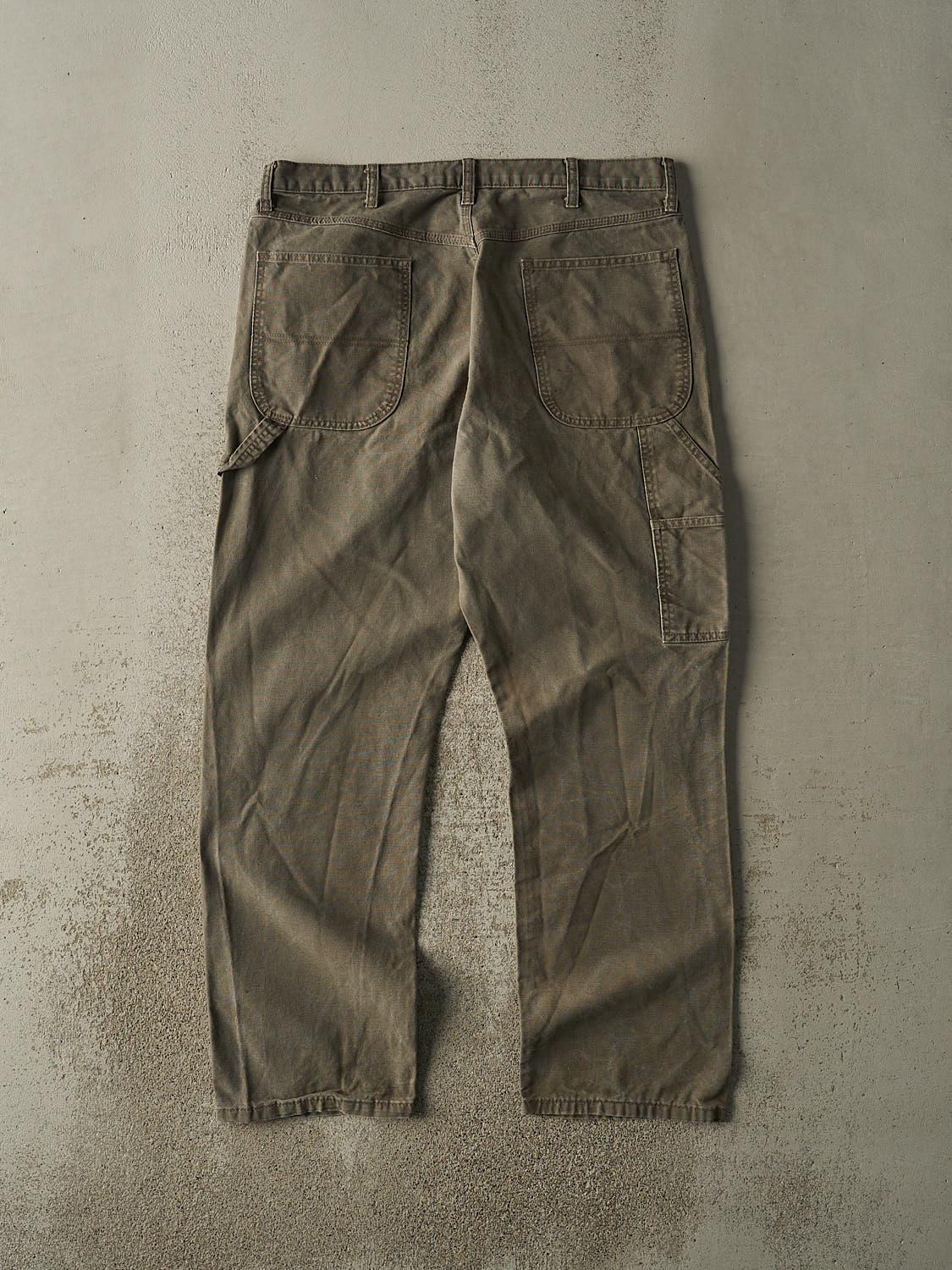 Vintage 90s Faded Brown Rustler Carpenter Pants (37x31)