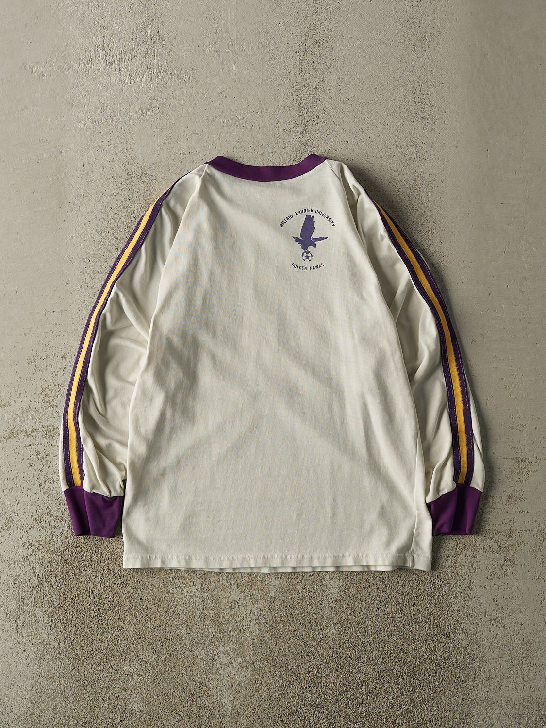 Vintage 90s White Wilfrid Laurier University Soccer Long Sleeve (M/L)