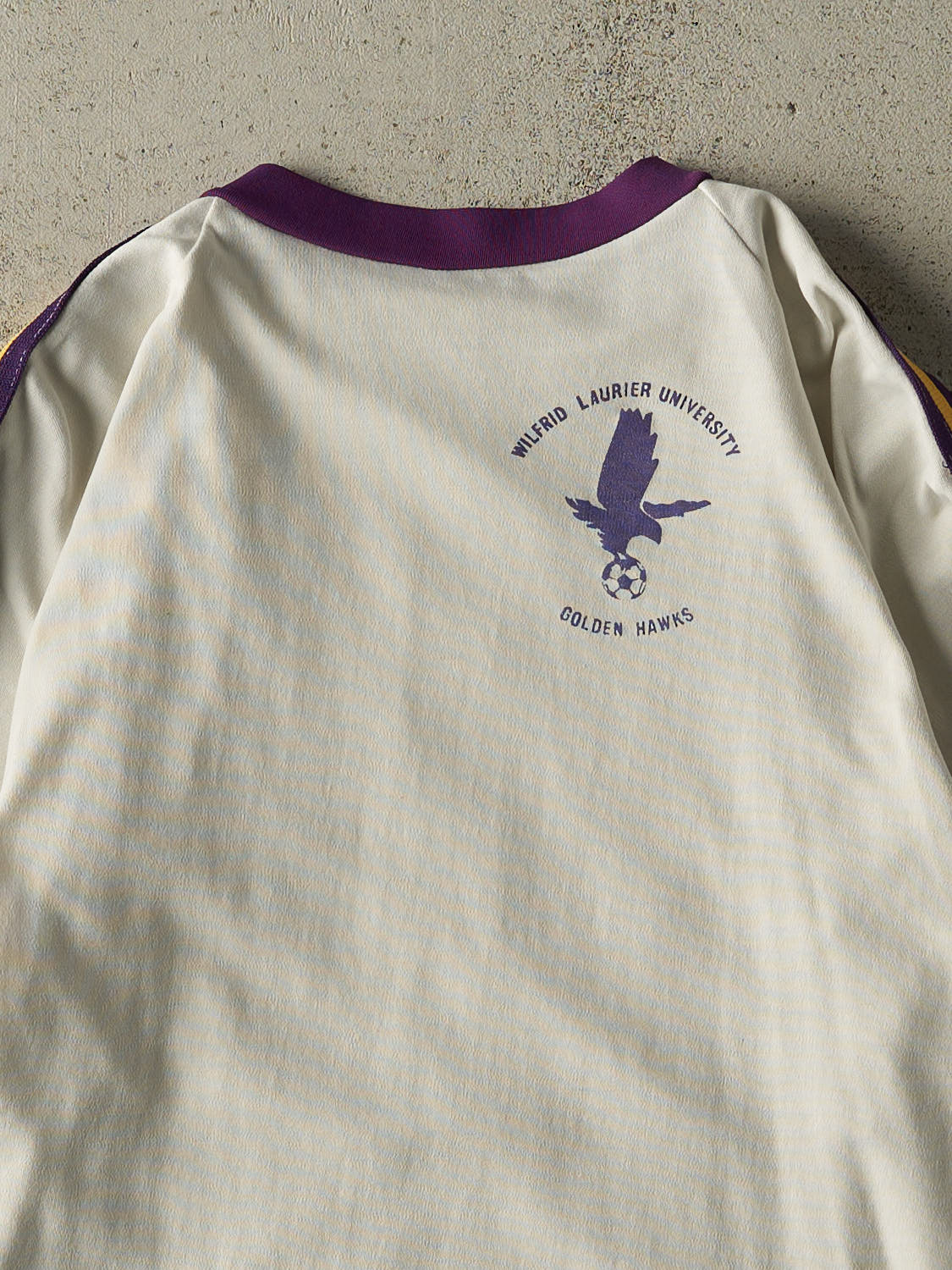 Vintage 90s White Wilfrid Laurier University Soccer Long Sleeve (M/L)