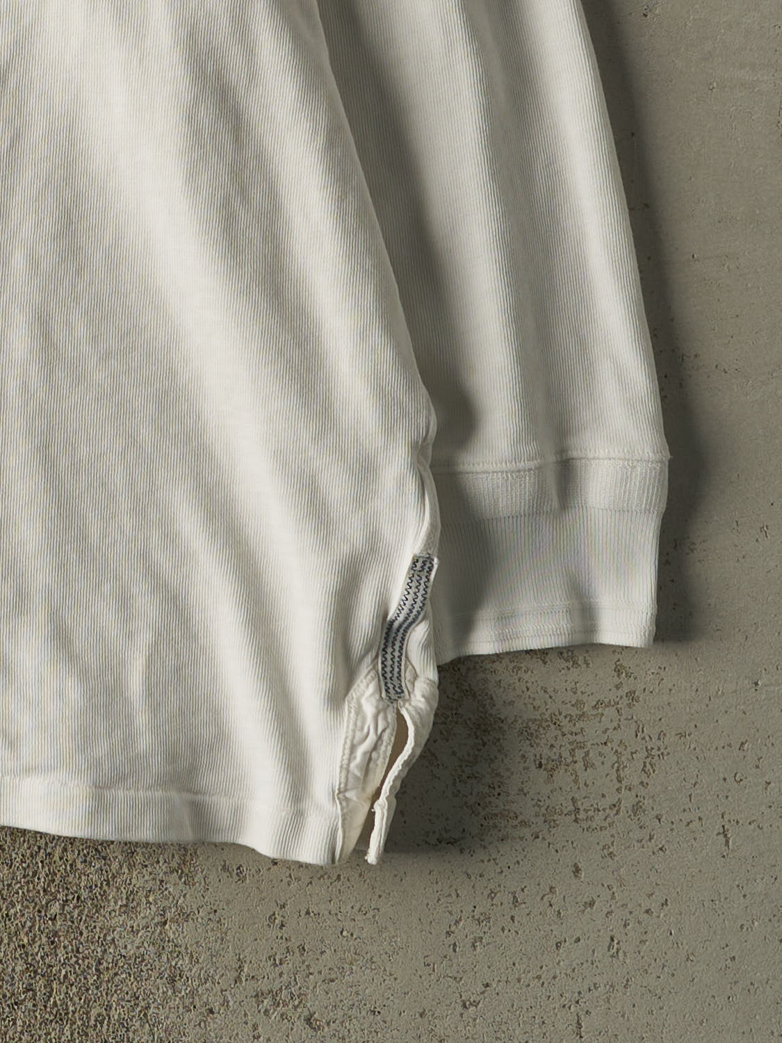 Vintage 90s White Polo Ralph Lauren Embroidered Rugby Long Sleeve (XXXXL)