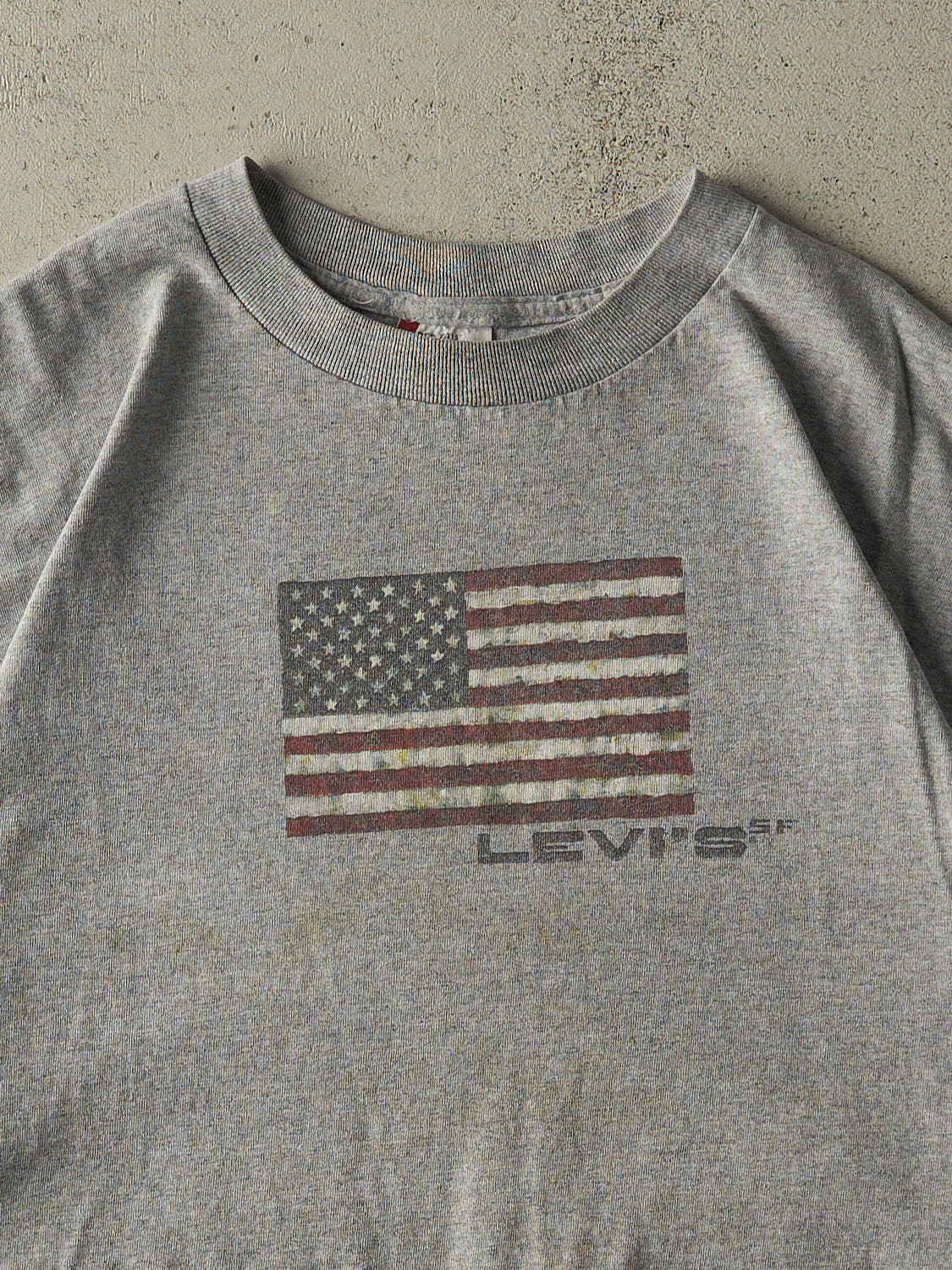 Vintage 90s Grey Levi's Logo Boxy Tee (XL/XXL)
