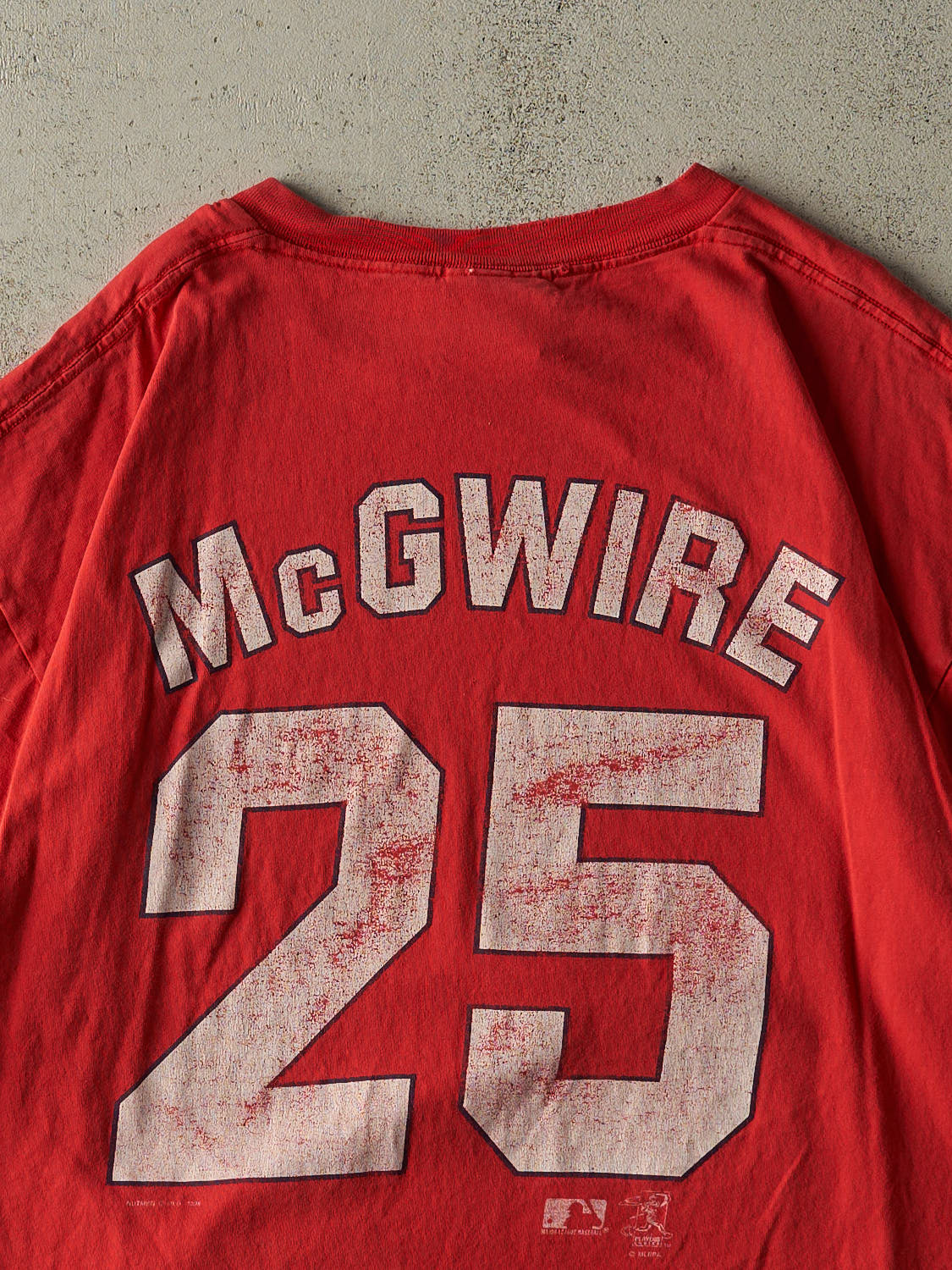 Vintage 98' Red St. Louis Cardinals #25 Mark McGwire Player Tee (XL/XXL)