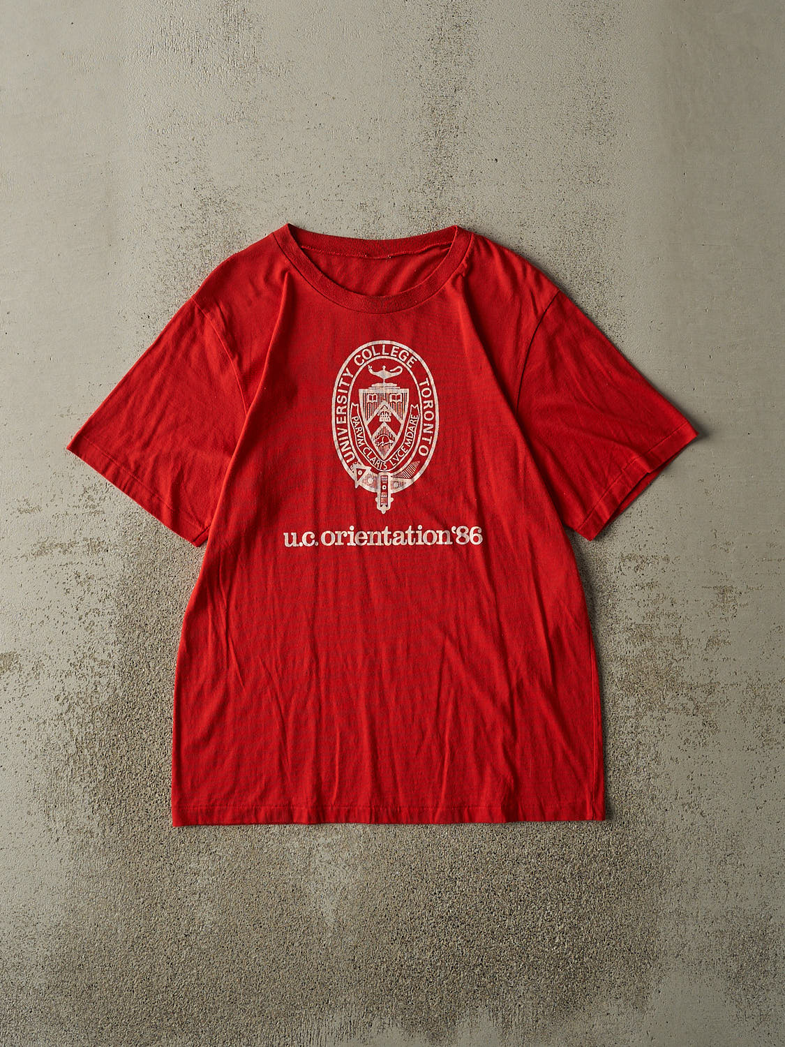 Vintage 86' Red University of Toronto Orientation Single Stitch Tee (M/L)