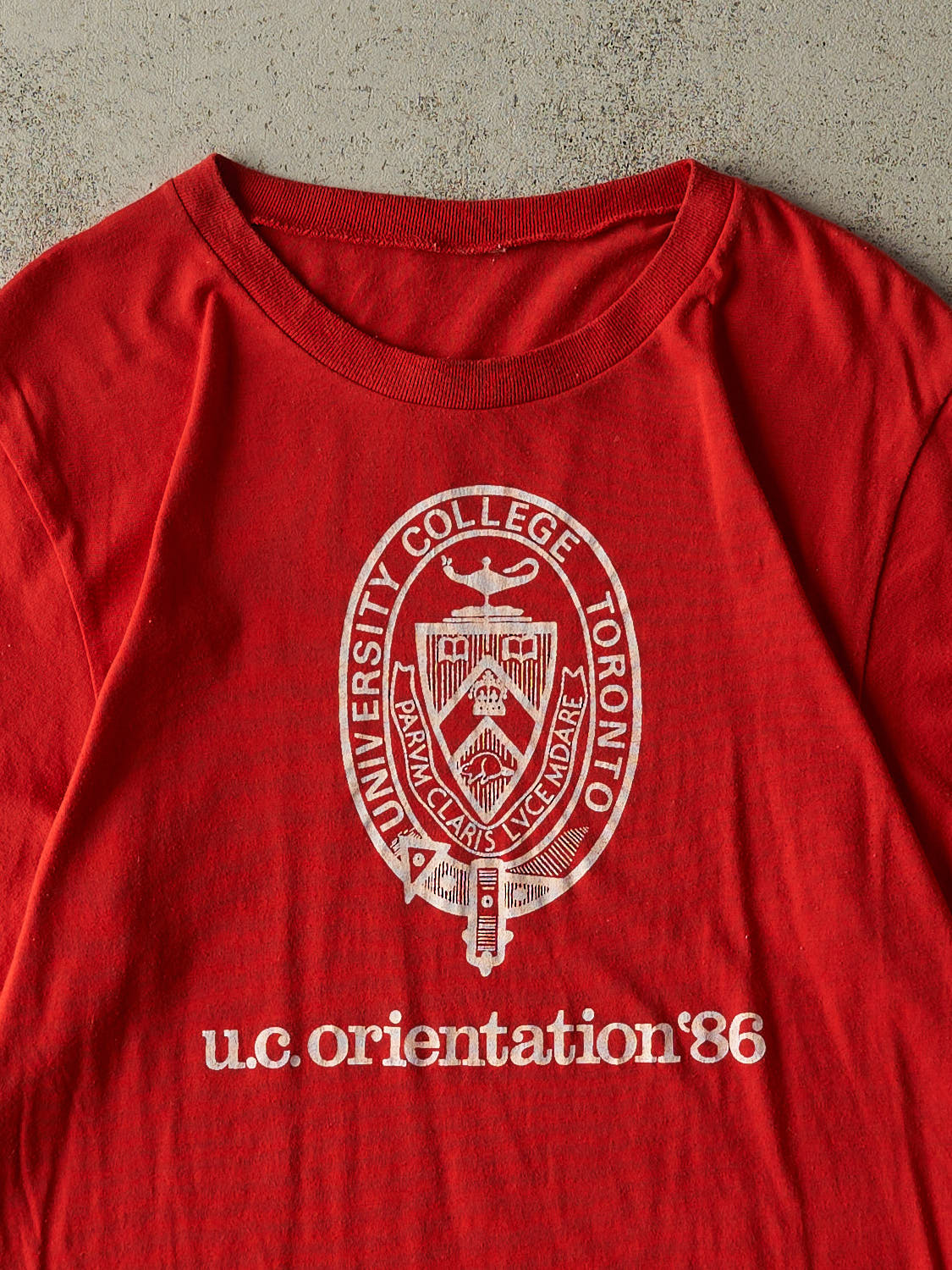 Vintage 86' Red University of Toronto Orientation Single Stitch Tee (M/L)