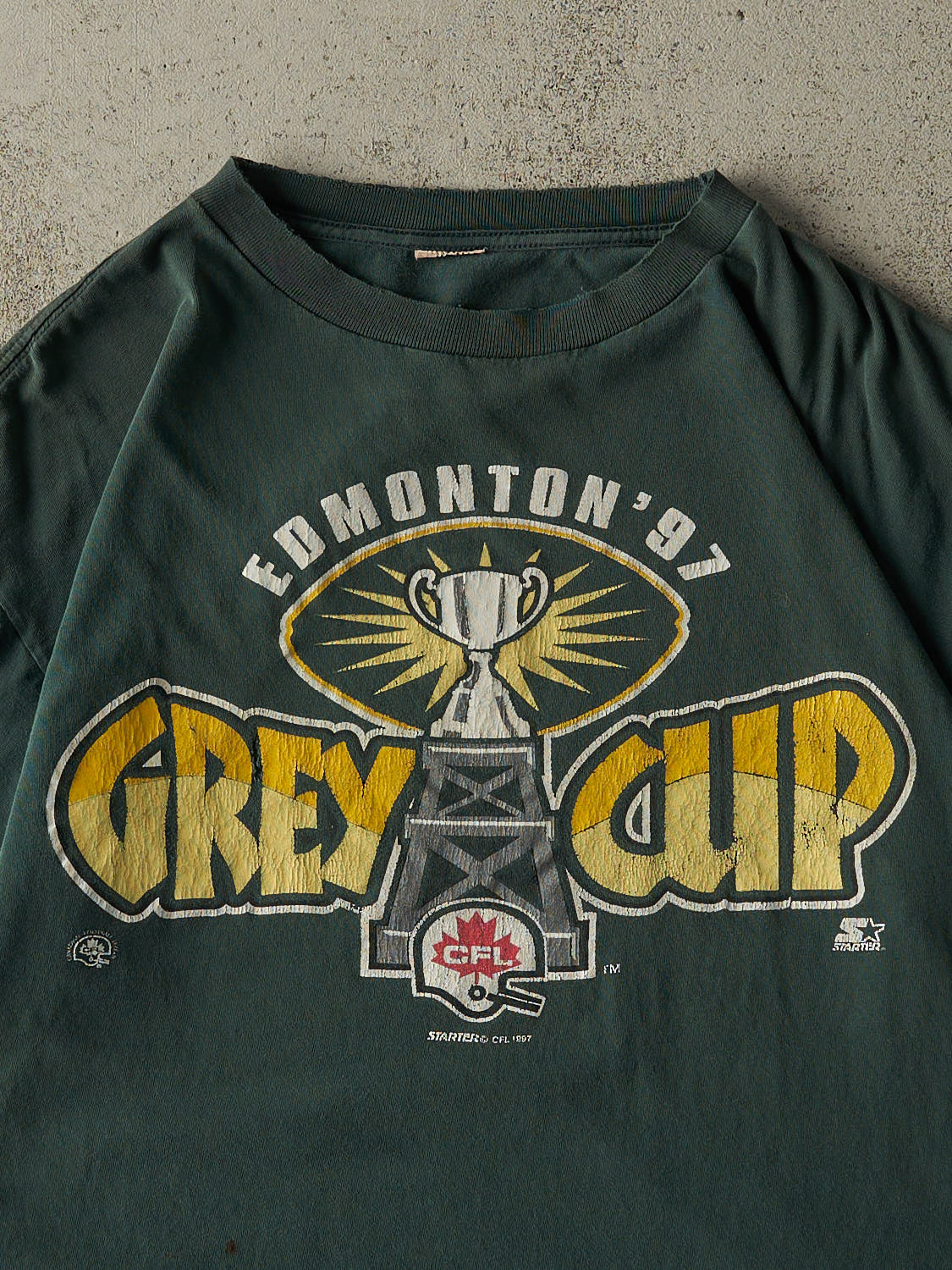 Vintage 97' Green Edmonton Eskimo's CFL Grey Cup Tee (L/XL)