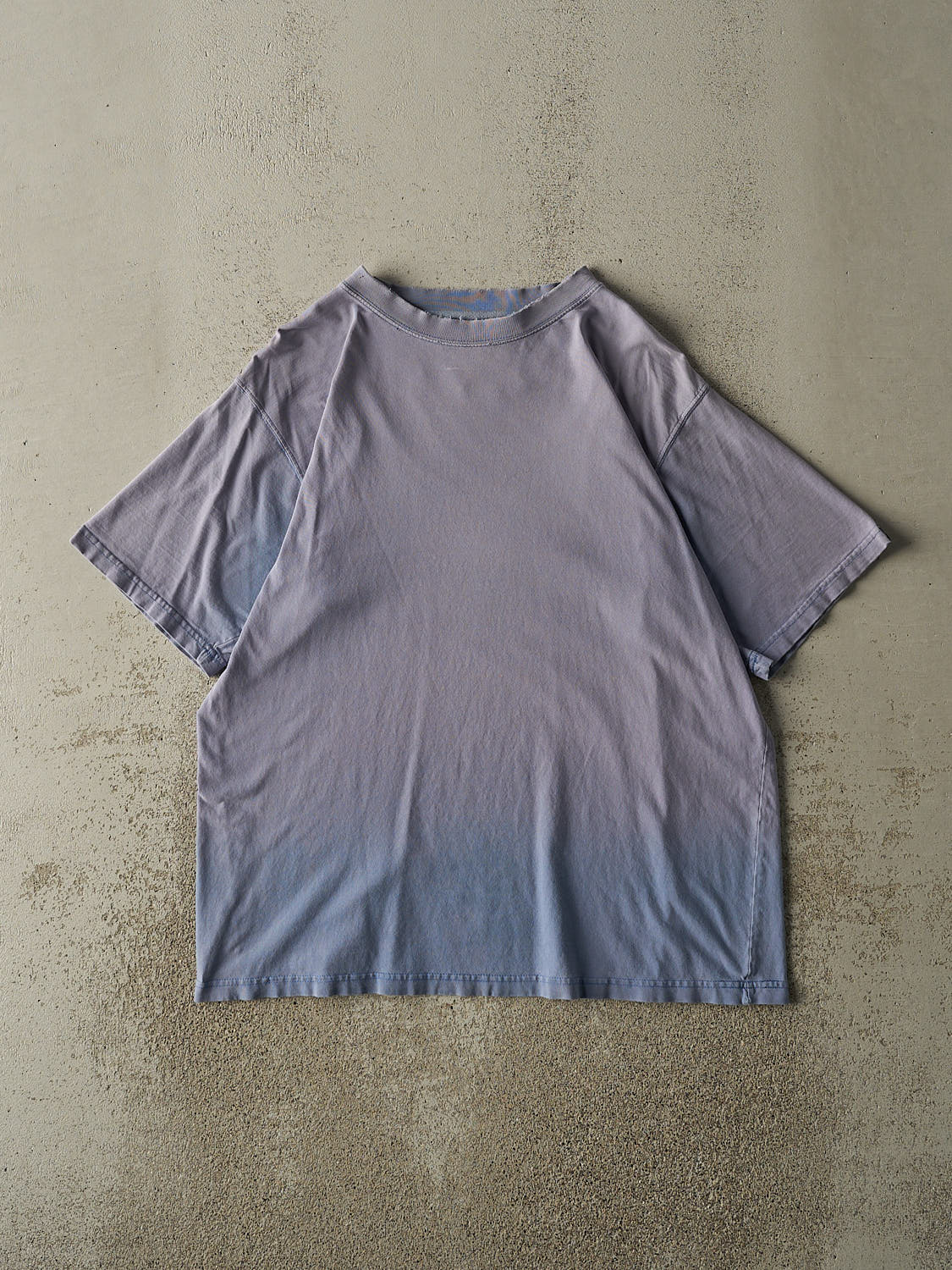 Vintage 90s Sun Faded Blue Blank Tee (L/XL)