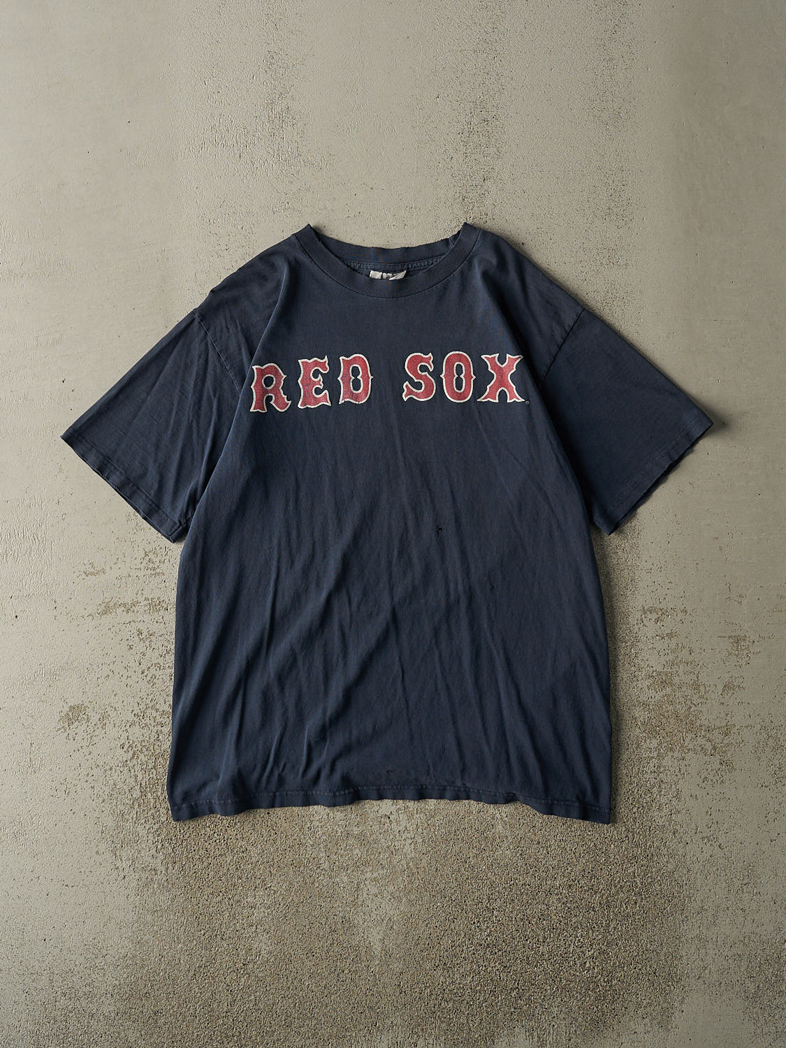 Vintage 00' Faded Navy Blue Boston Red Sox #5 Nomar Garciaparra Tee (L/XL)
