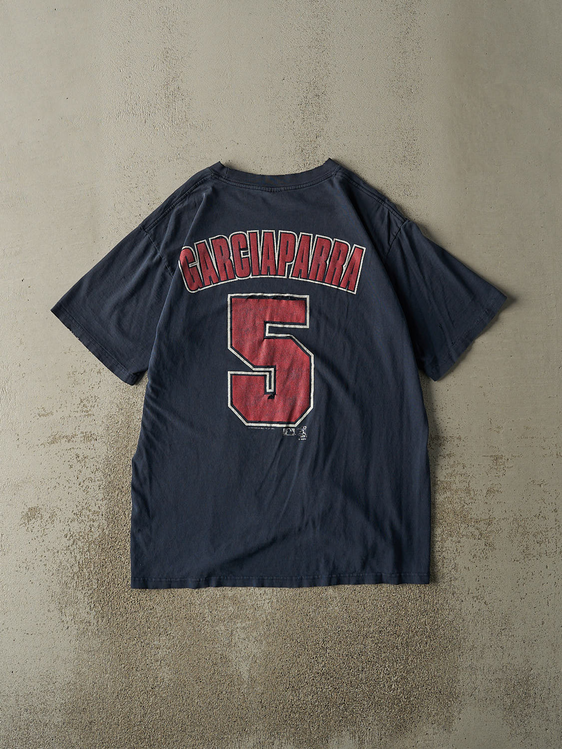 Vintage 00' Faded Navy Blue Boston Red Sox #5 Nomar Garciaparra Tee (L/XL)