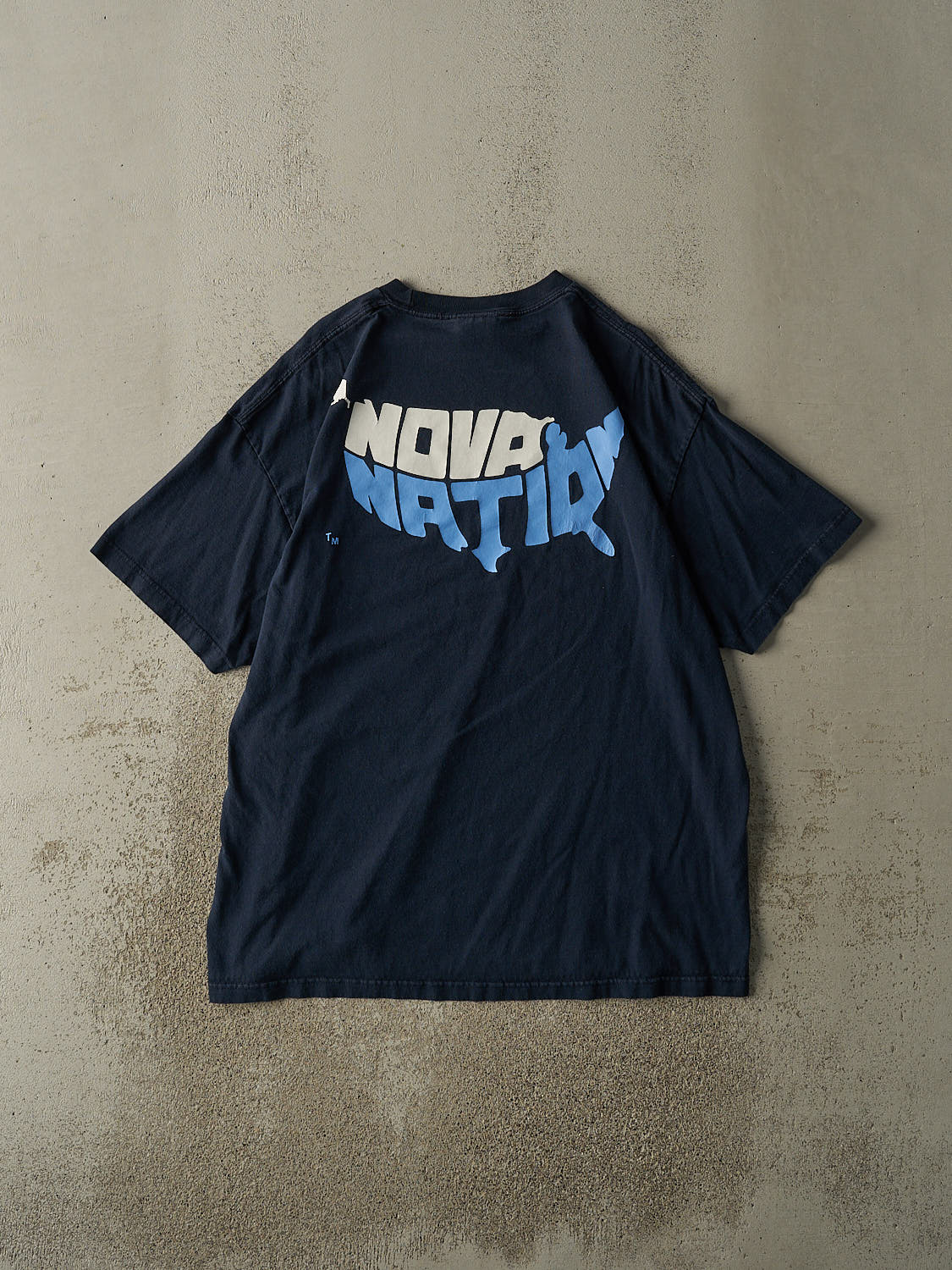 Vintage Y2K Navy Blue Villanova University Nike Tee (XXL)
