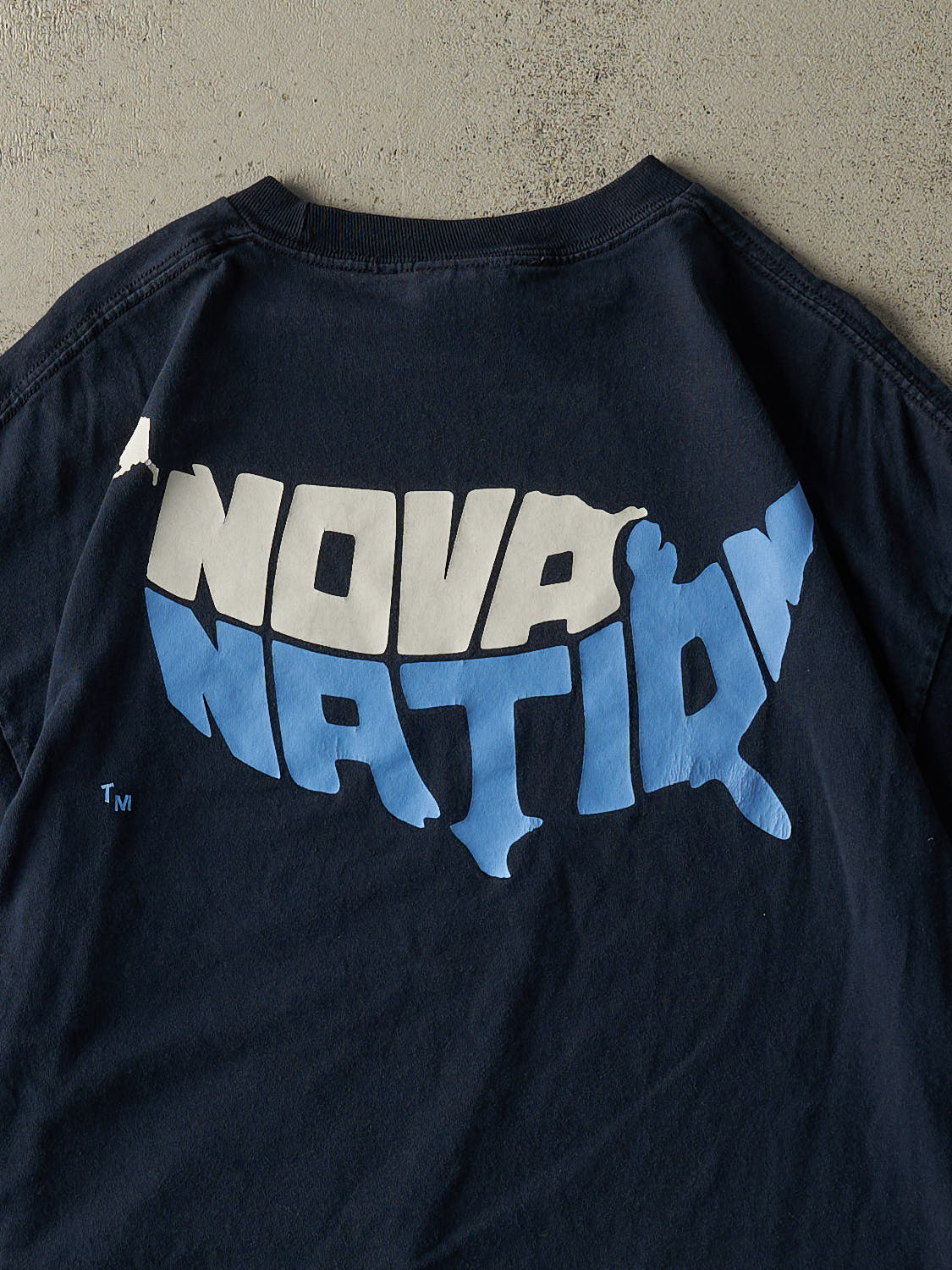 Vintage Y2K Navy Blue Villanova University Nike Tee (XXL)