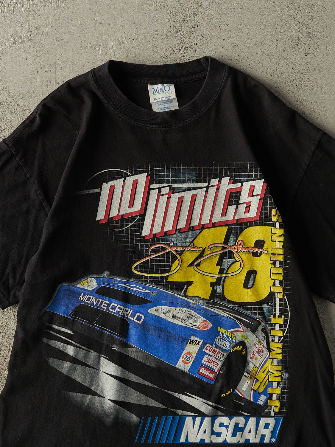 Vintage 03' Black Jimmie Johnson Nascar Racing Tee (M)