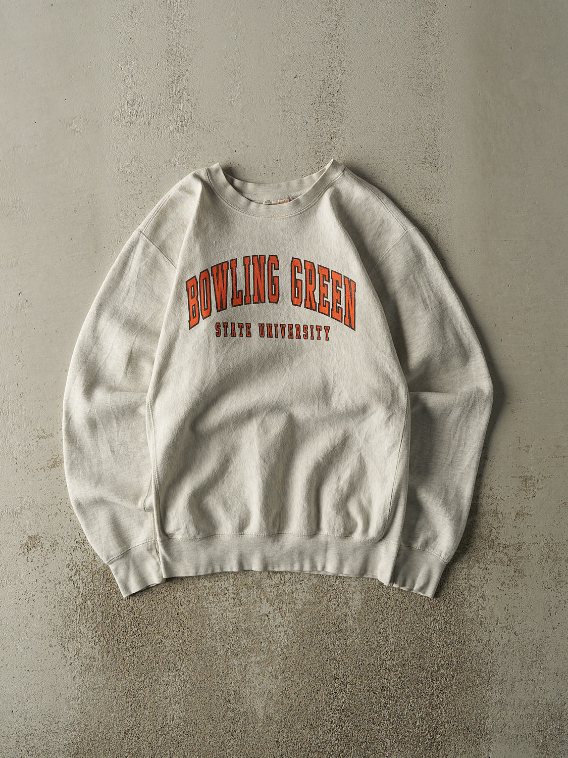 Vintage 90s Heather Grey Bowling Green State University Crewneck (S/M)