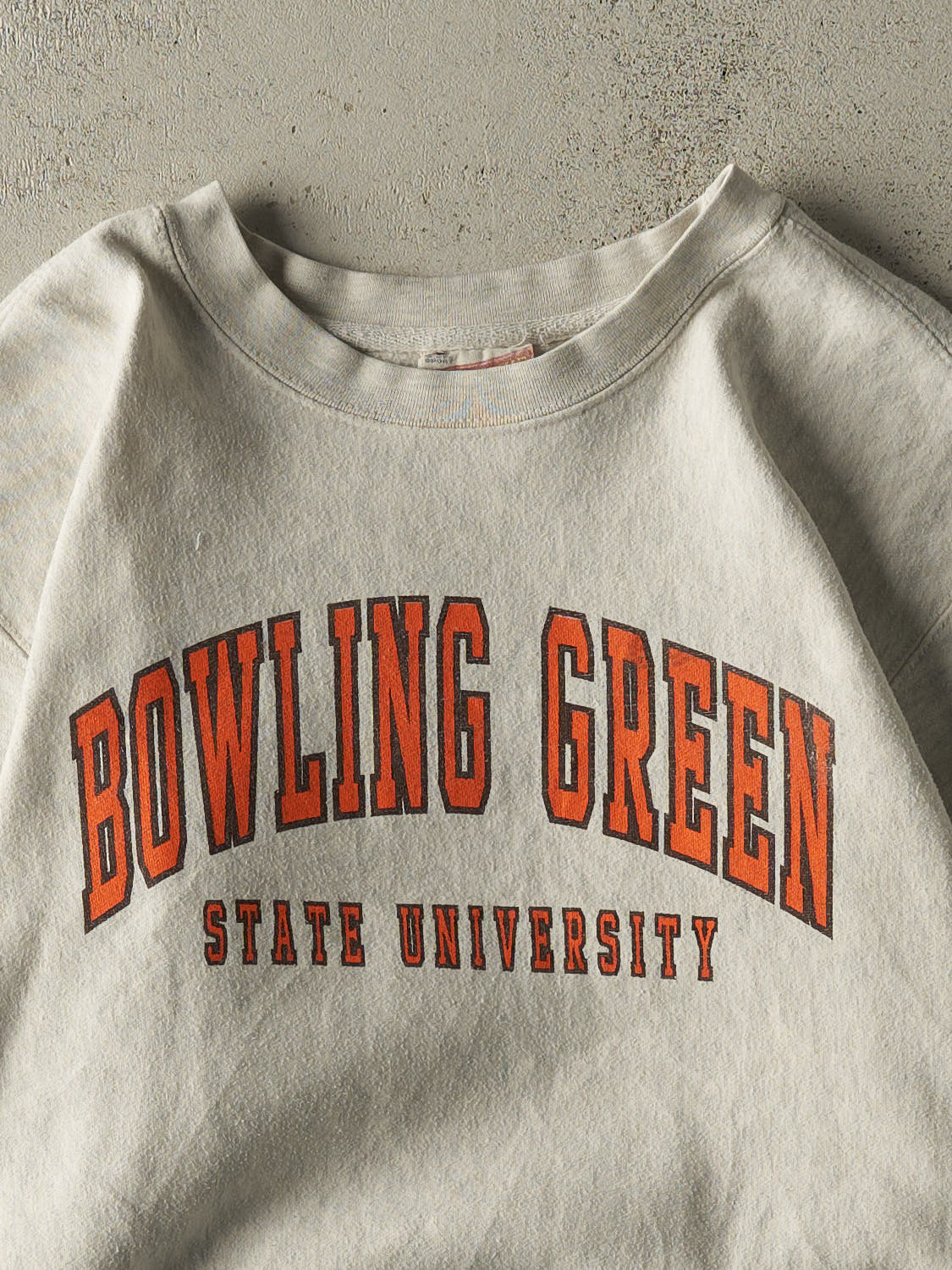 Vintage 90s Heather Grey Bowling Green State University Crewneck (S/M)
