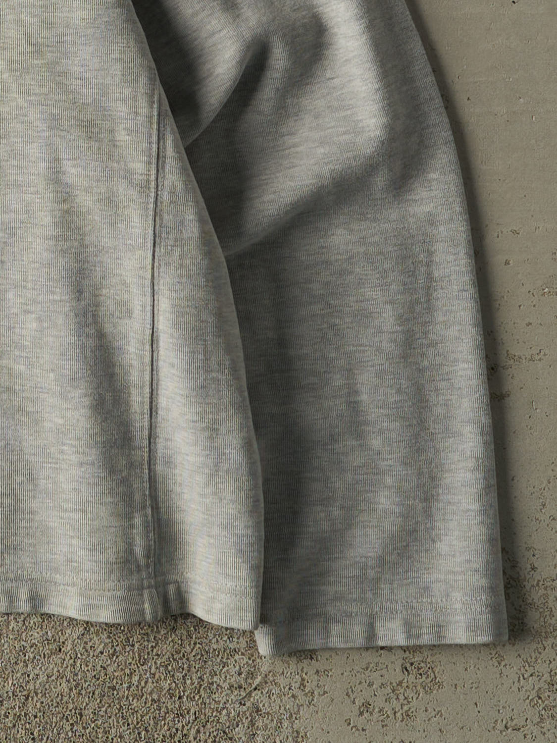 Vintage Y2K Heather Grey Blank Boxy Long Sleeve (M)
