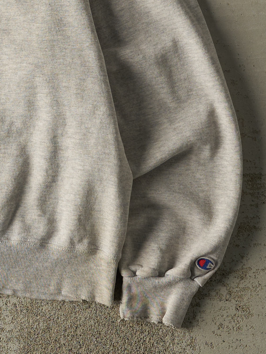 Vintage 90s Heather Grey University of Notre Dame Football Embroidered Crewneck (M)
