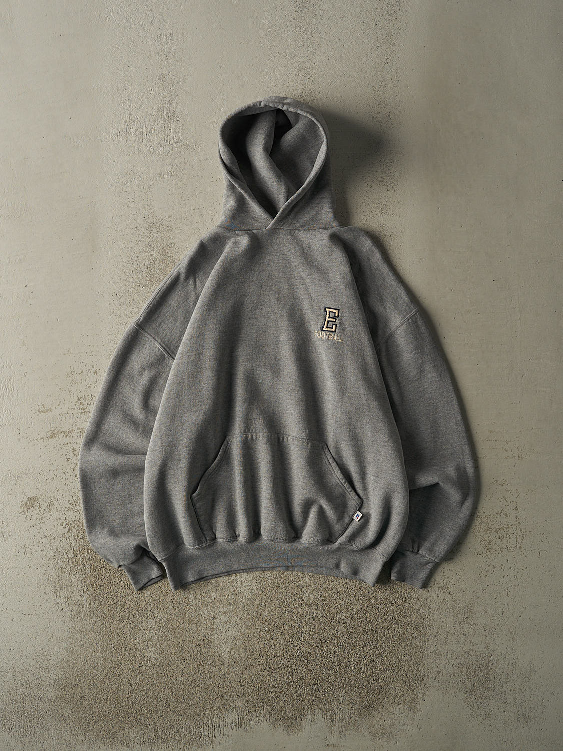 Vintage 90s Grey Russell Athletic Embroidered Hoodie (XXL)