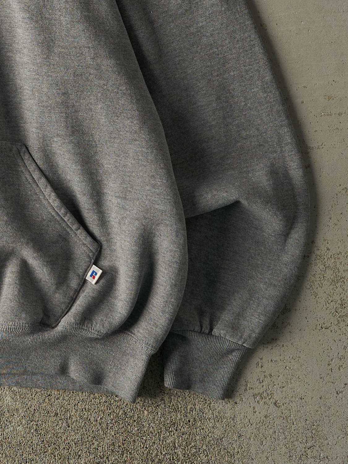 Vintage 90s Grey Russell Athletic Embroidered Hoodie (XXL)