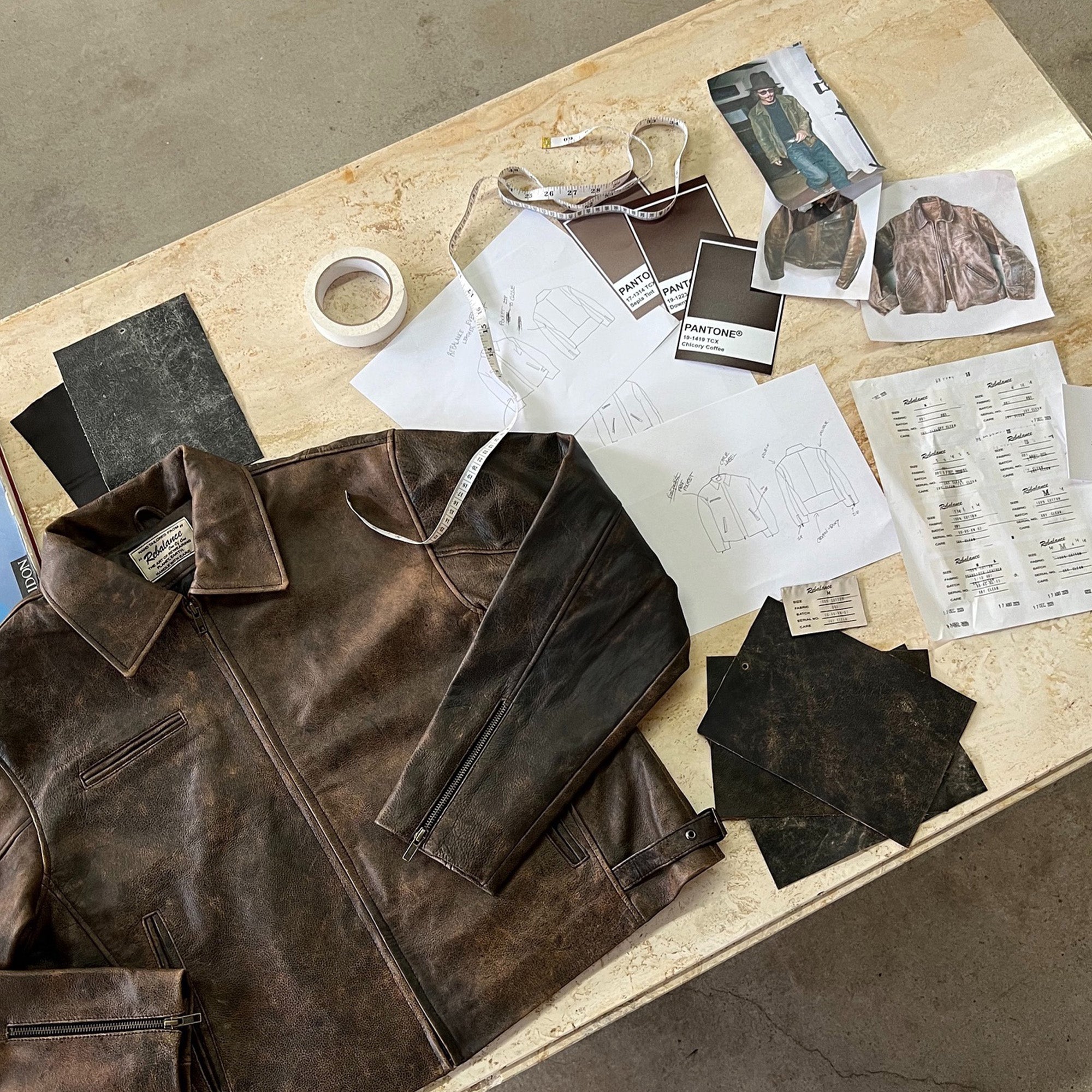 The 90s Cut Leather Jacket - Solid Black – Rebalance Vintage