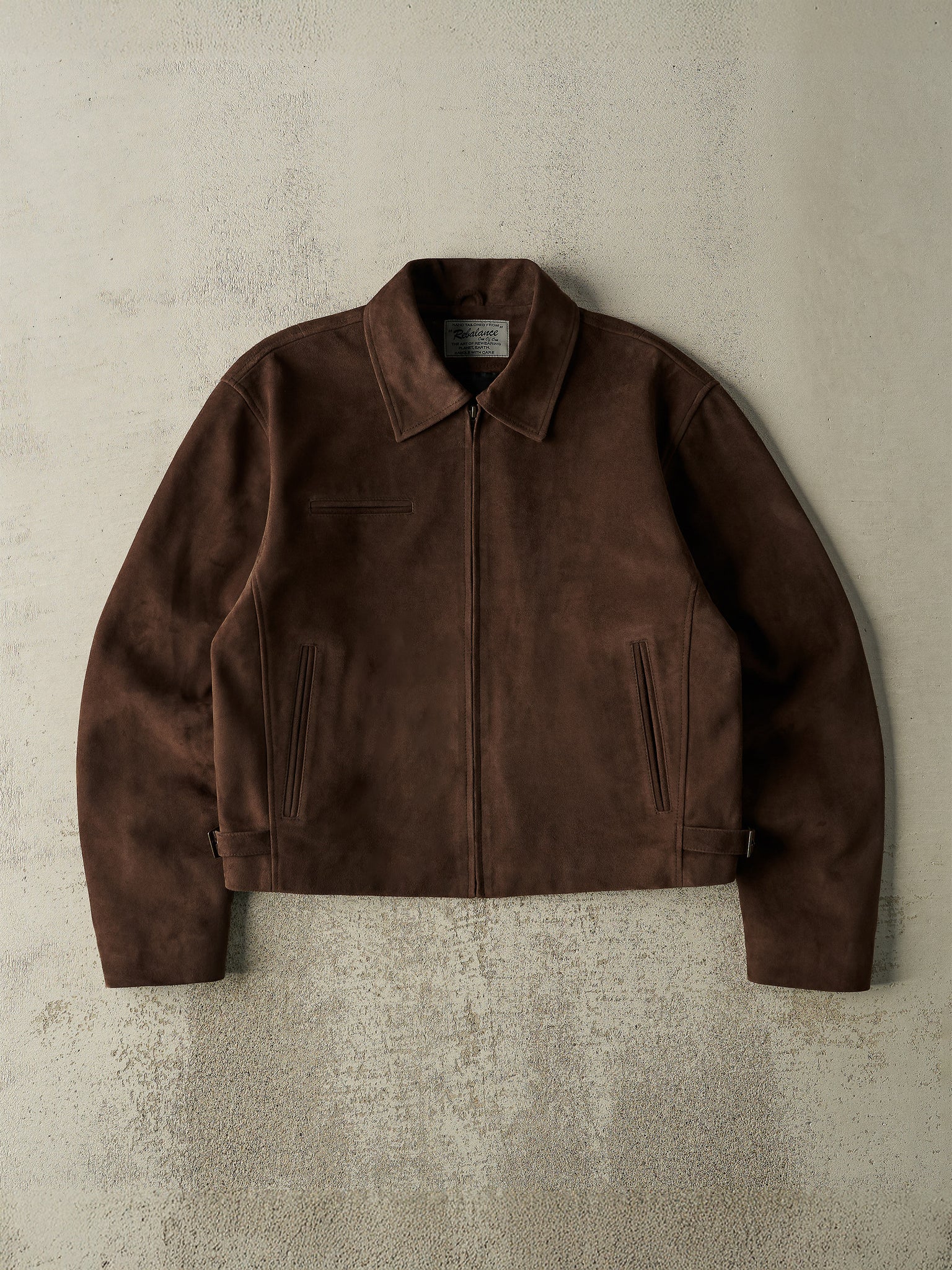 Everyday Boxy Leather Jacket - Suede – Rebalance Vintage