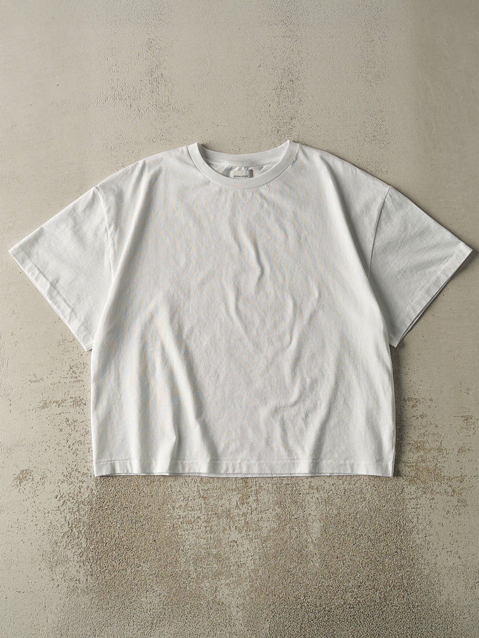 Everyday Boxy Tee – White – Rebalance Vintage