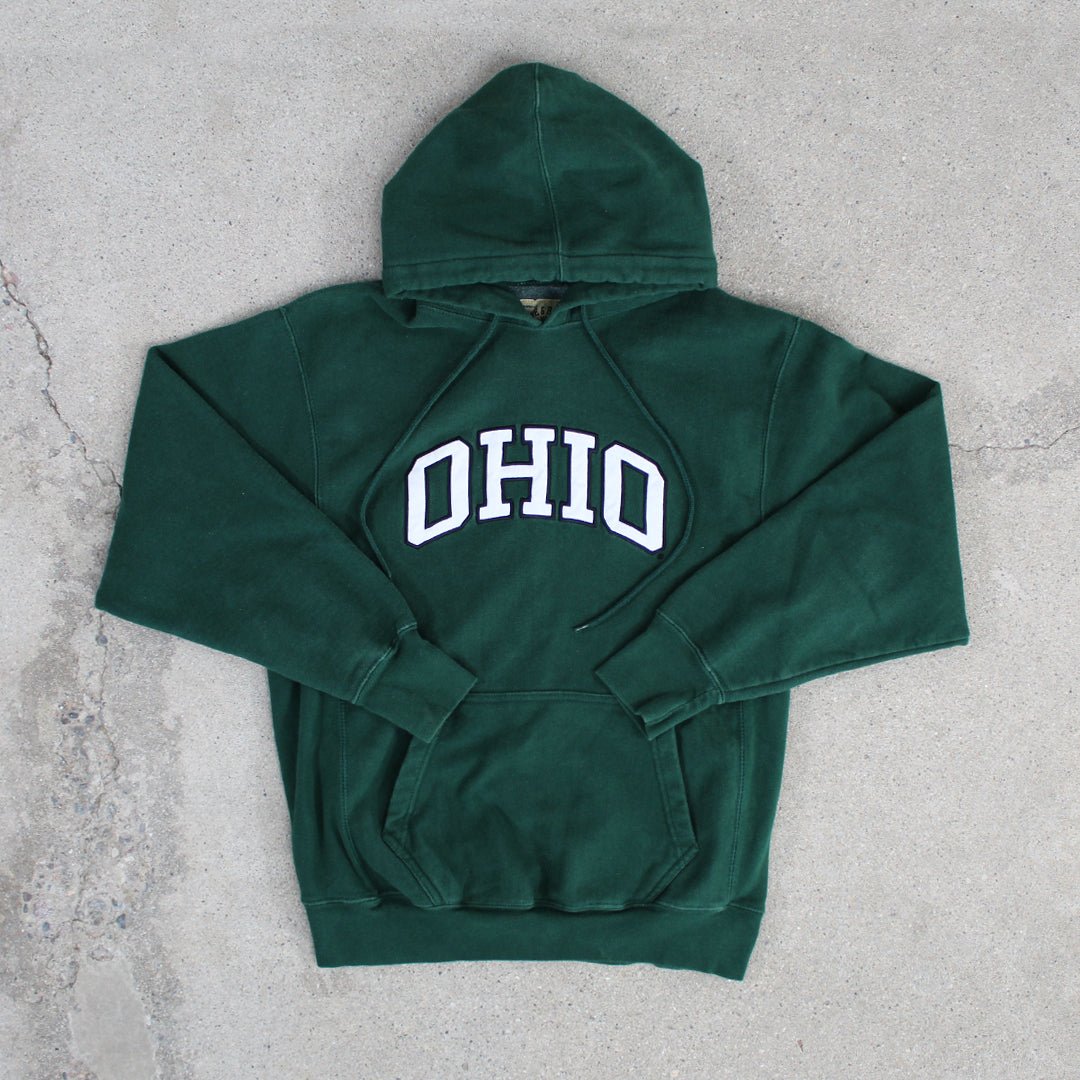 Vintage Green Ohio Spell Out Hoodie | Rebalance Vintage.